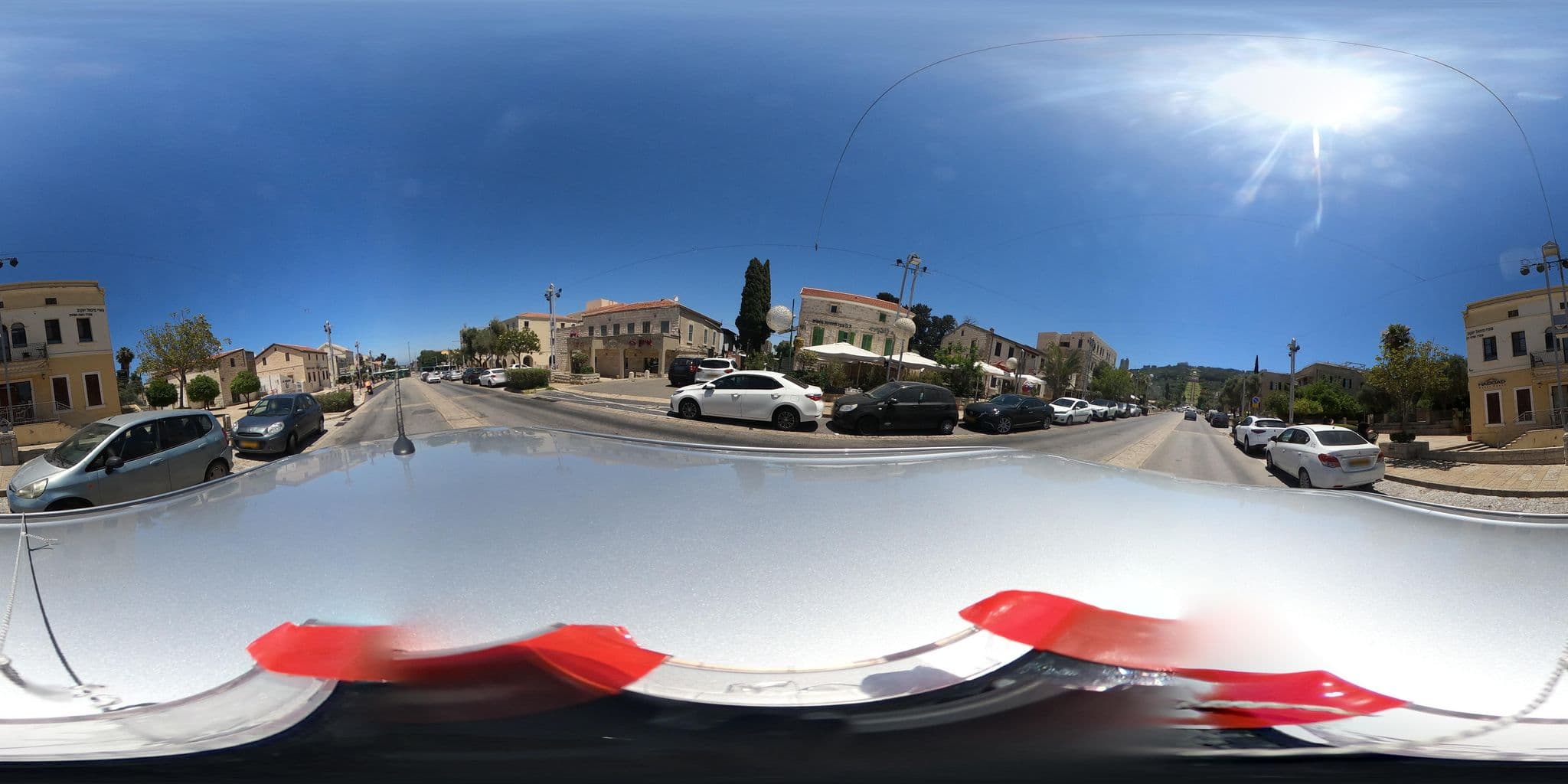 Street view near Al Yakhour Hostel, Haifa — © trigSkarim (CC BY-SA · Mapillary)