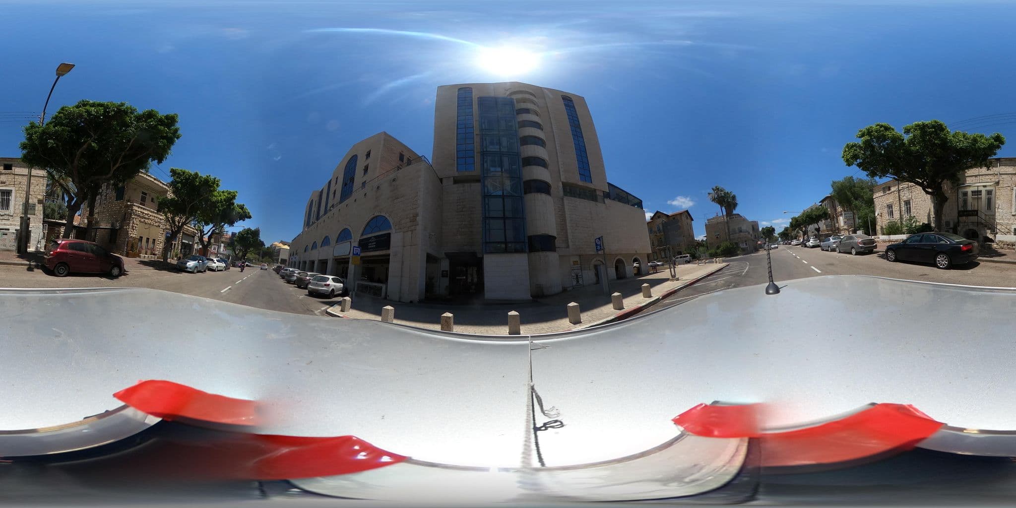 Street view near German Colony Hostel, Haifa — © trigSkarim (CC BY-SA · Mapillary)