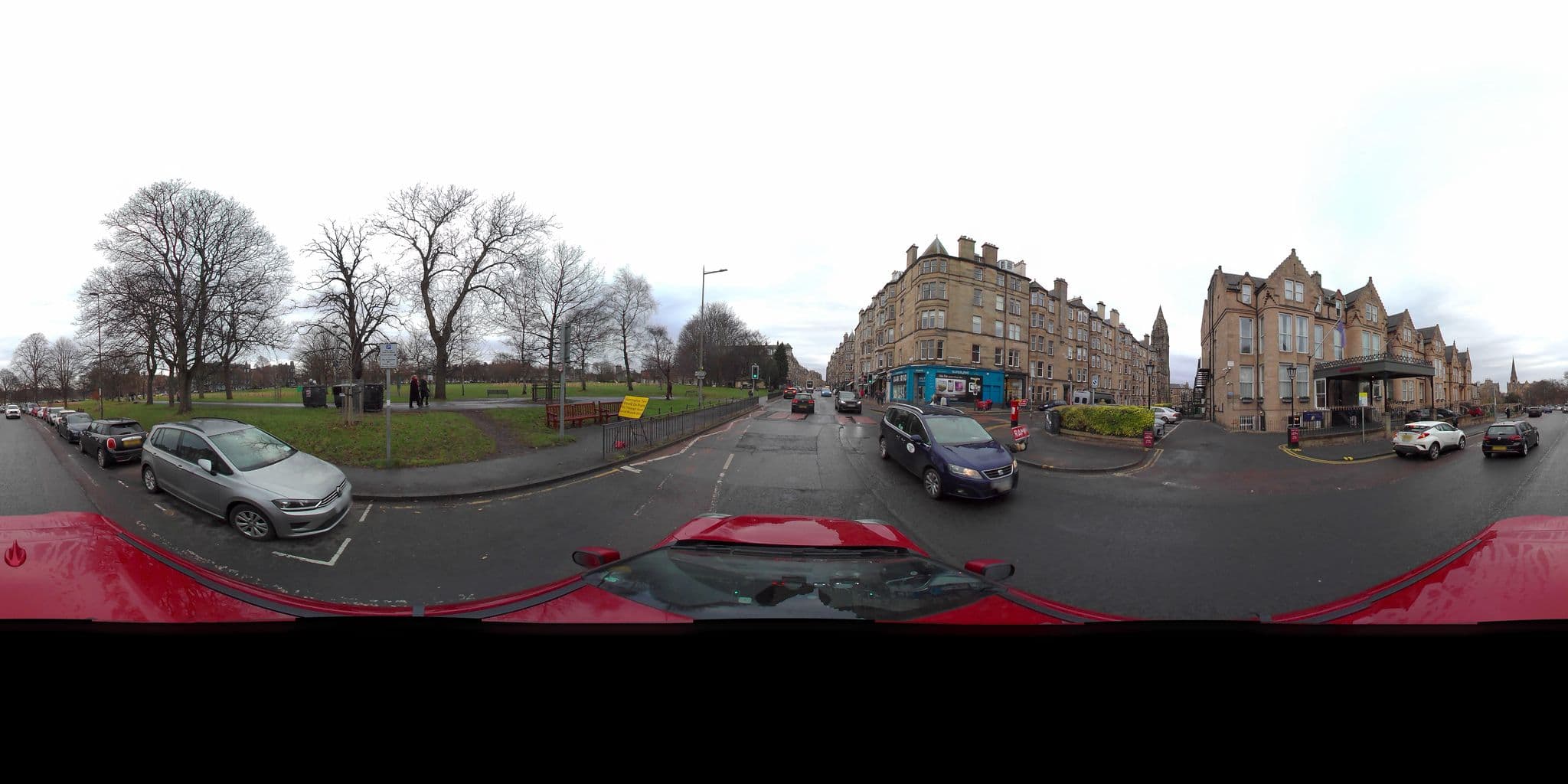 Street view near Bruntsfield Hotel, Edinburgh
