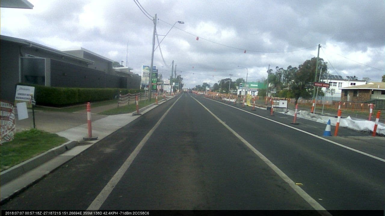 Street view near Drover's Motor Inn, Dalby — © bob3bob3 (CC BY-SA · Mapillary)