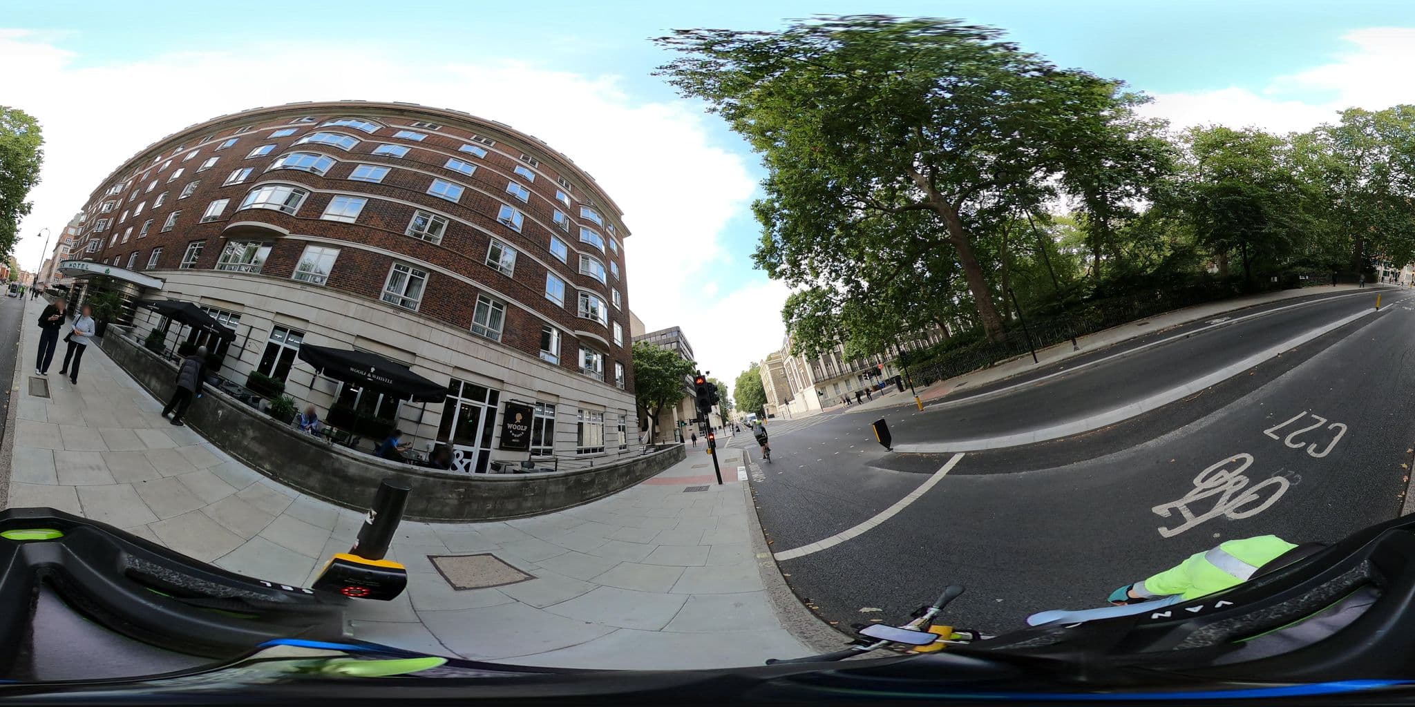 Street view near The Tavistock Hotel, King's Cross — © Stefdegreef (CC BY-SA · Mapillary)