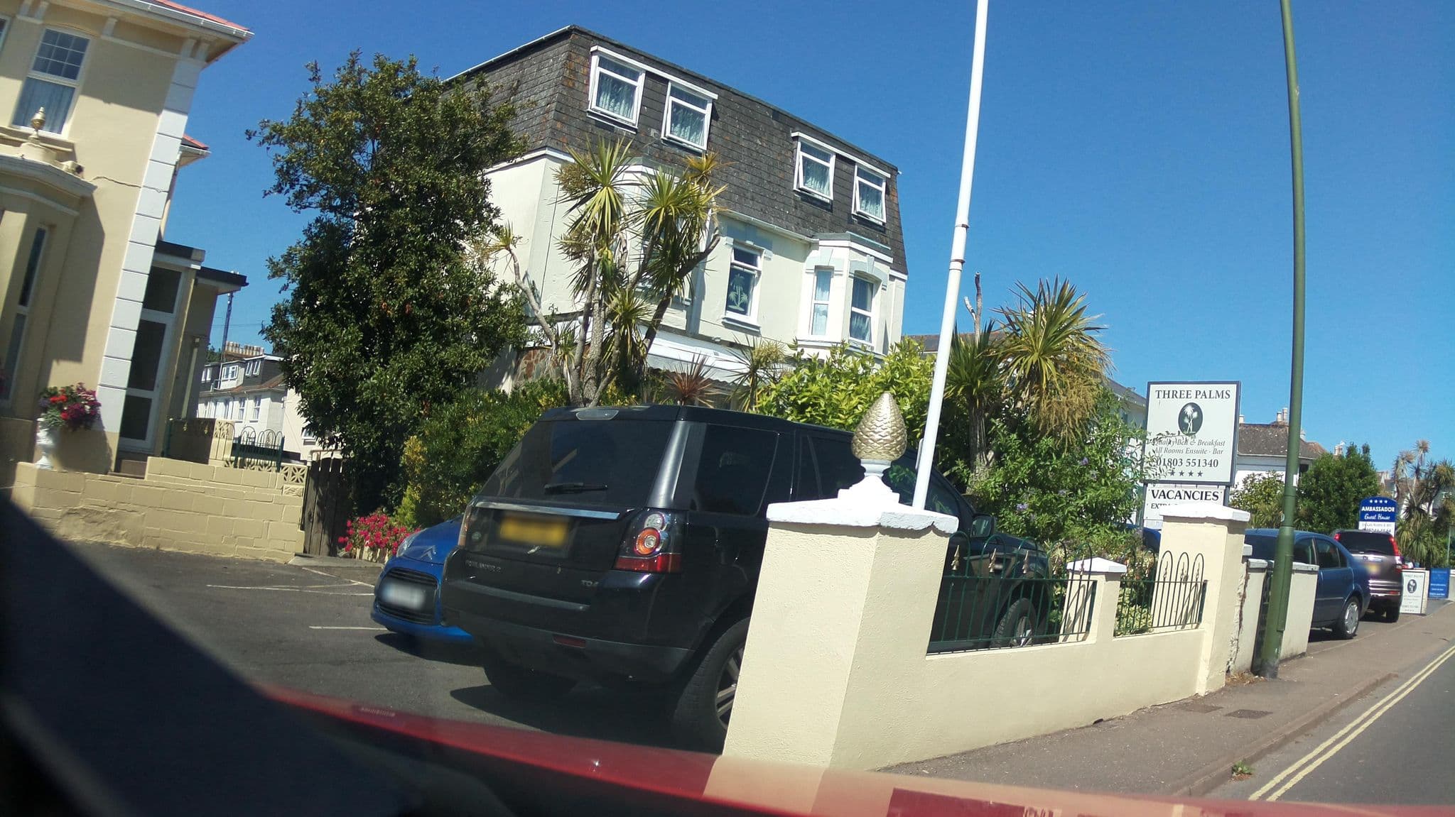 Street view near Three Palms Hotel, Paignton