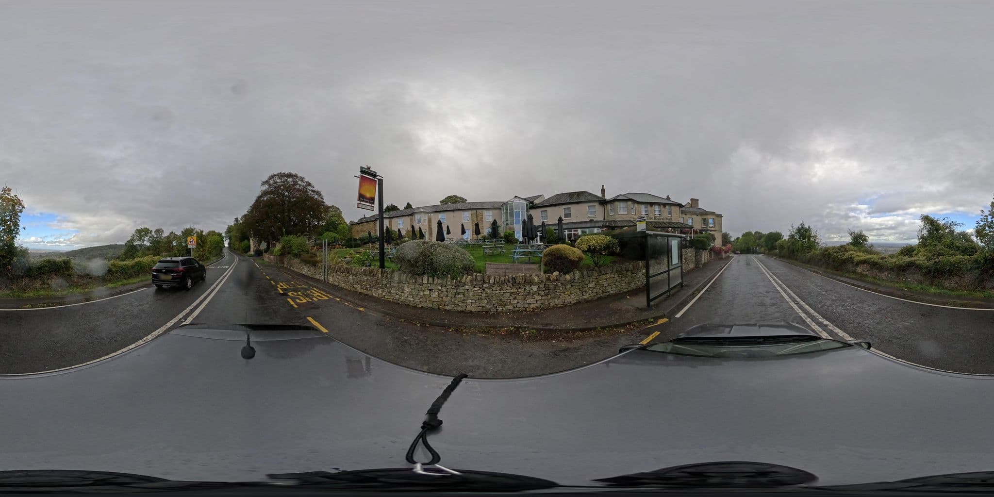 Street view near Rising Sun, Bishops Cleeve — © swinetown (CC BY-SA · Mapillary)