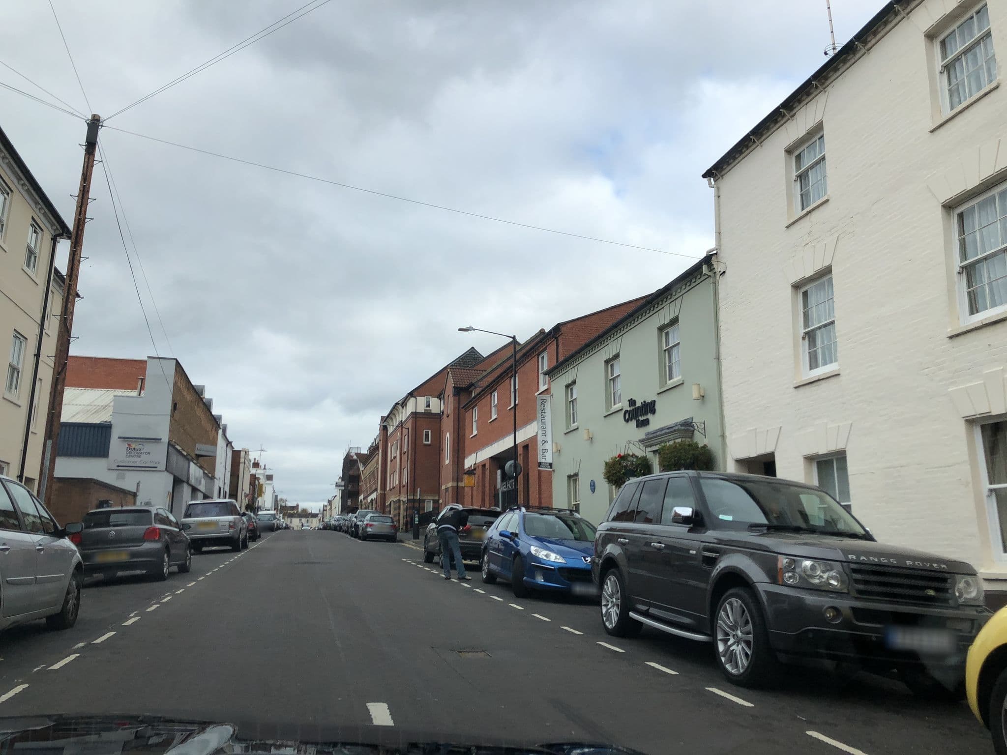 Street view near The Angel Hotel, Royal Leamington Spa — © laye (CC BY-SA · Mapillary)