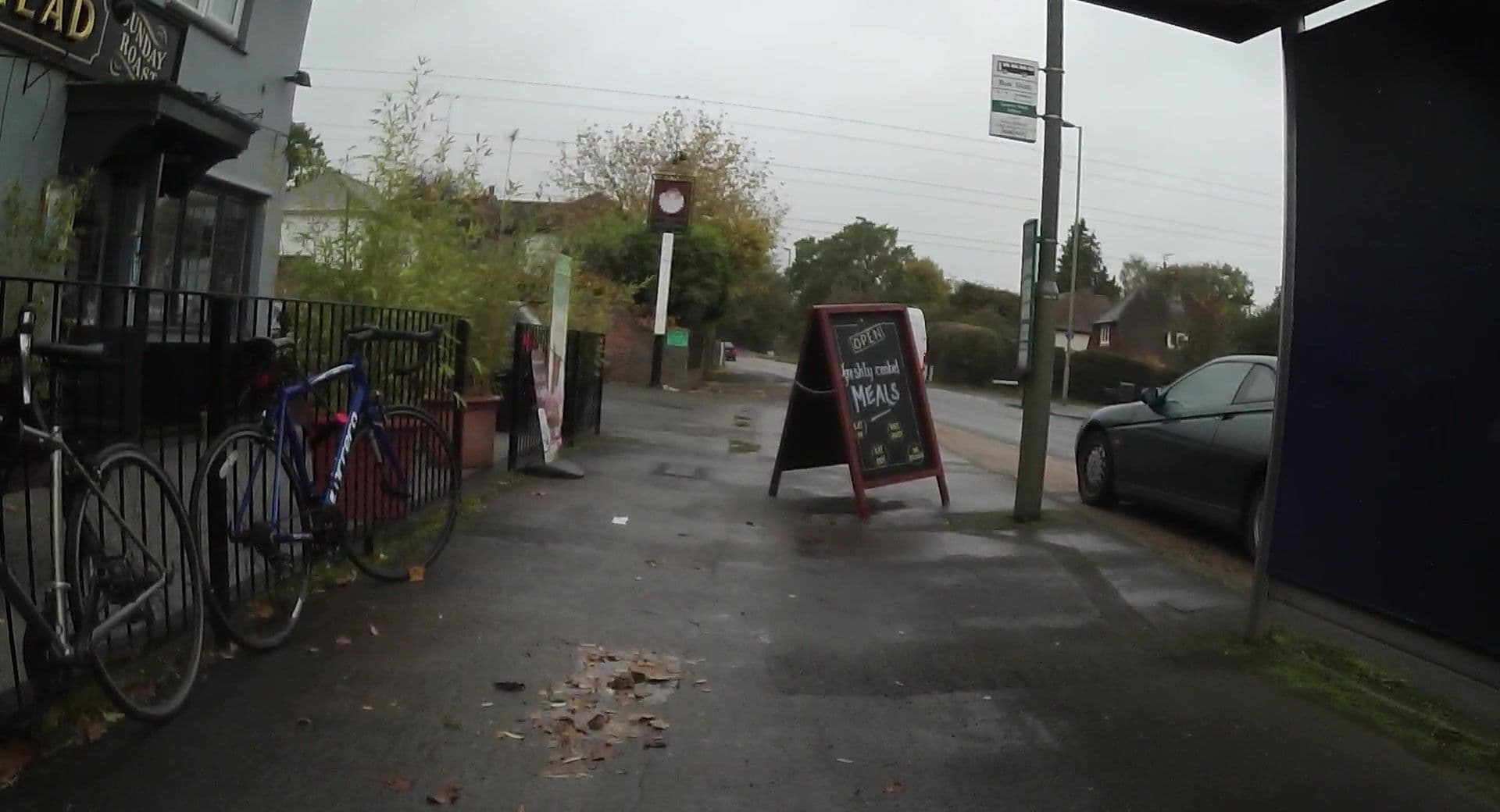 Street view near The Queens Head, West Byfleet — © jpennycook (CC BY-SA · Mapillary)