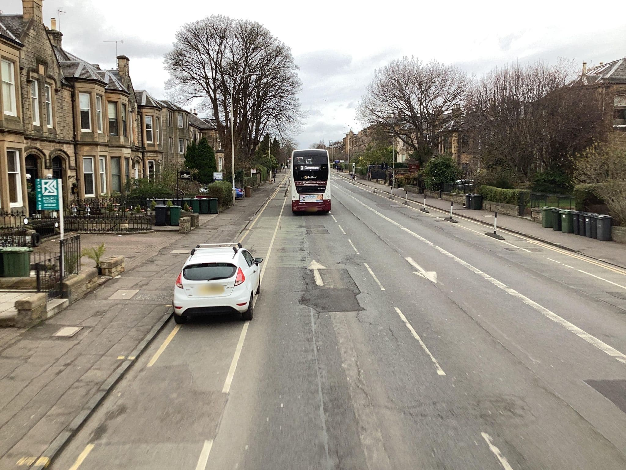 Street view near Barony House, Edinburgh