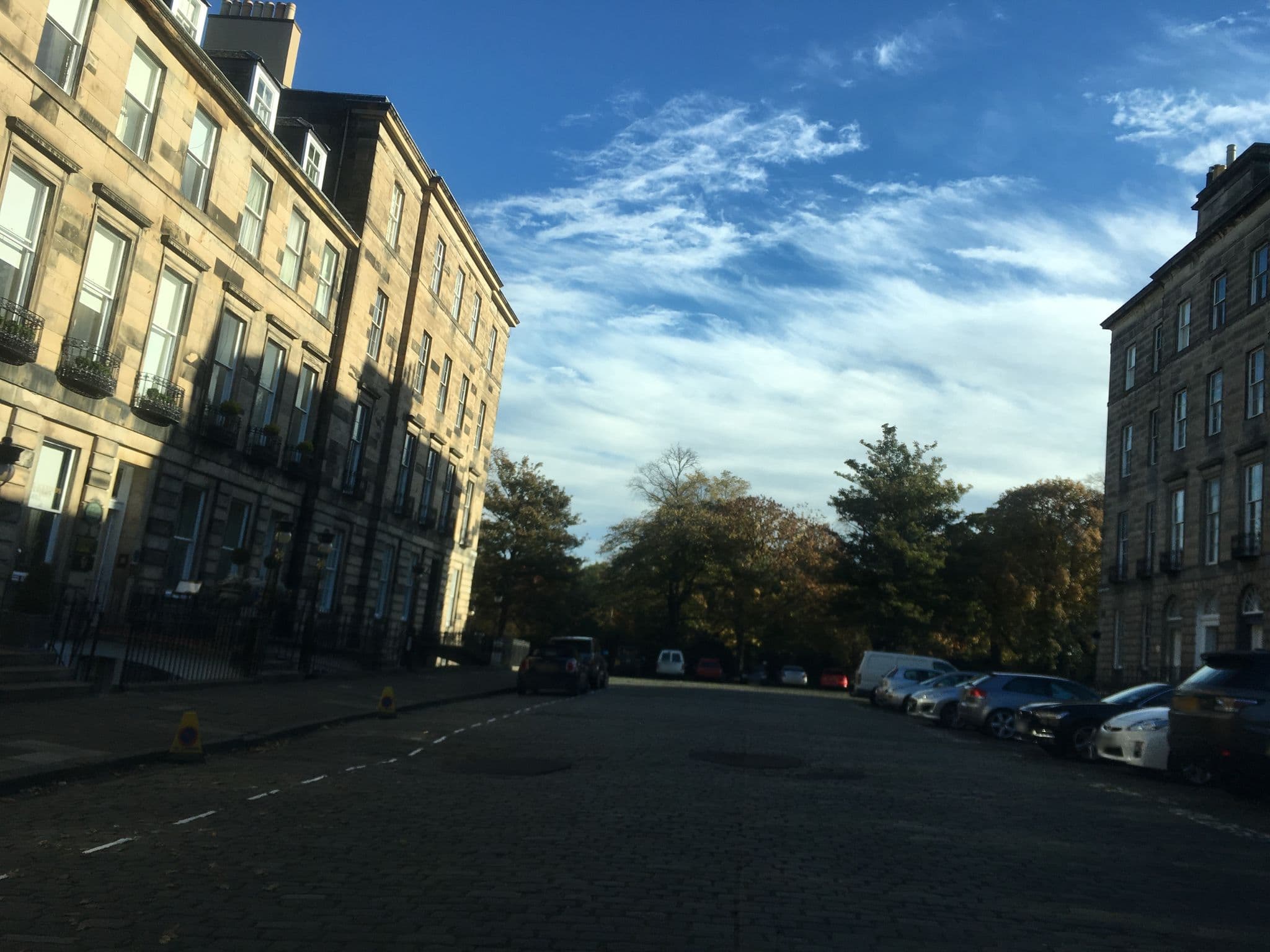Street view near Nira Caledonia, Edinburgh