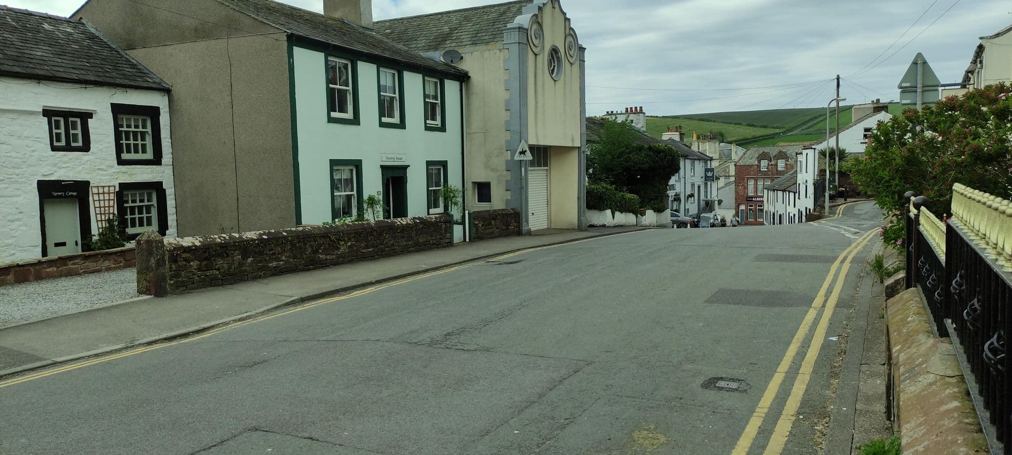 Street view near Manor House, Saint Bees — © jethro10 (CC BY-SA · Mapillary)