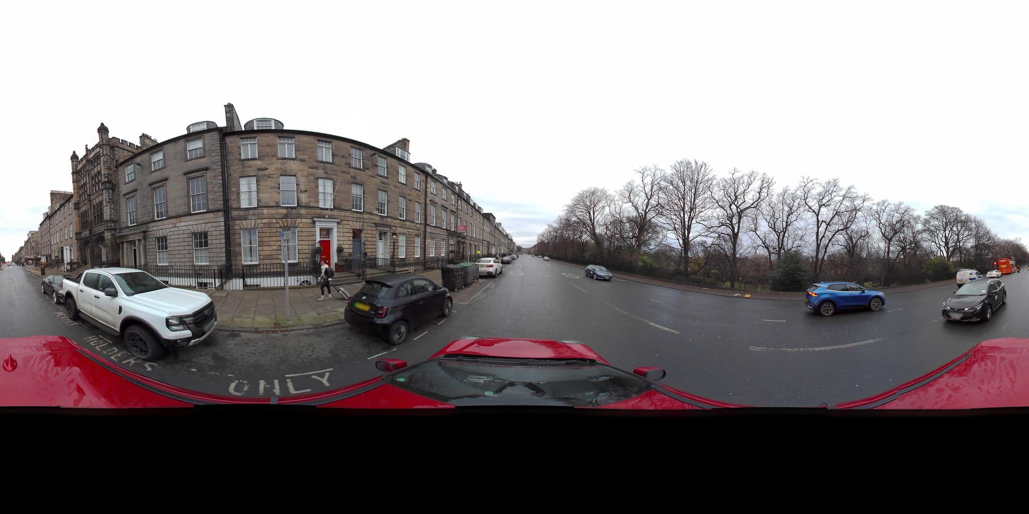 Street view near Queens Guest House, Edinburgh