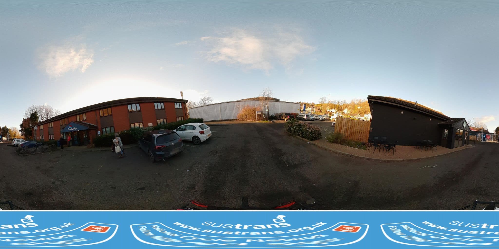 Street view near Travelodge, Bishopton — © jg360 (CC BY-SA · Mapillary)