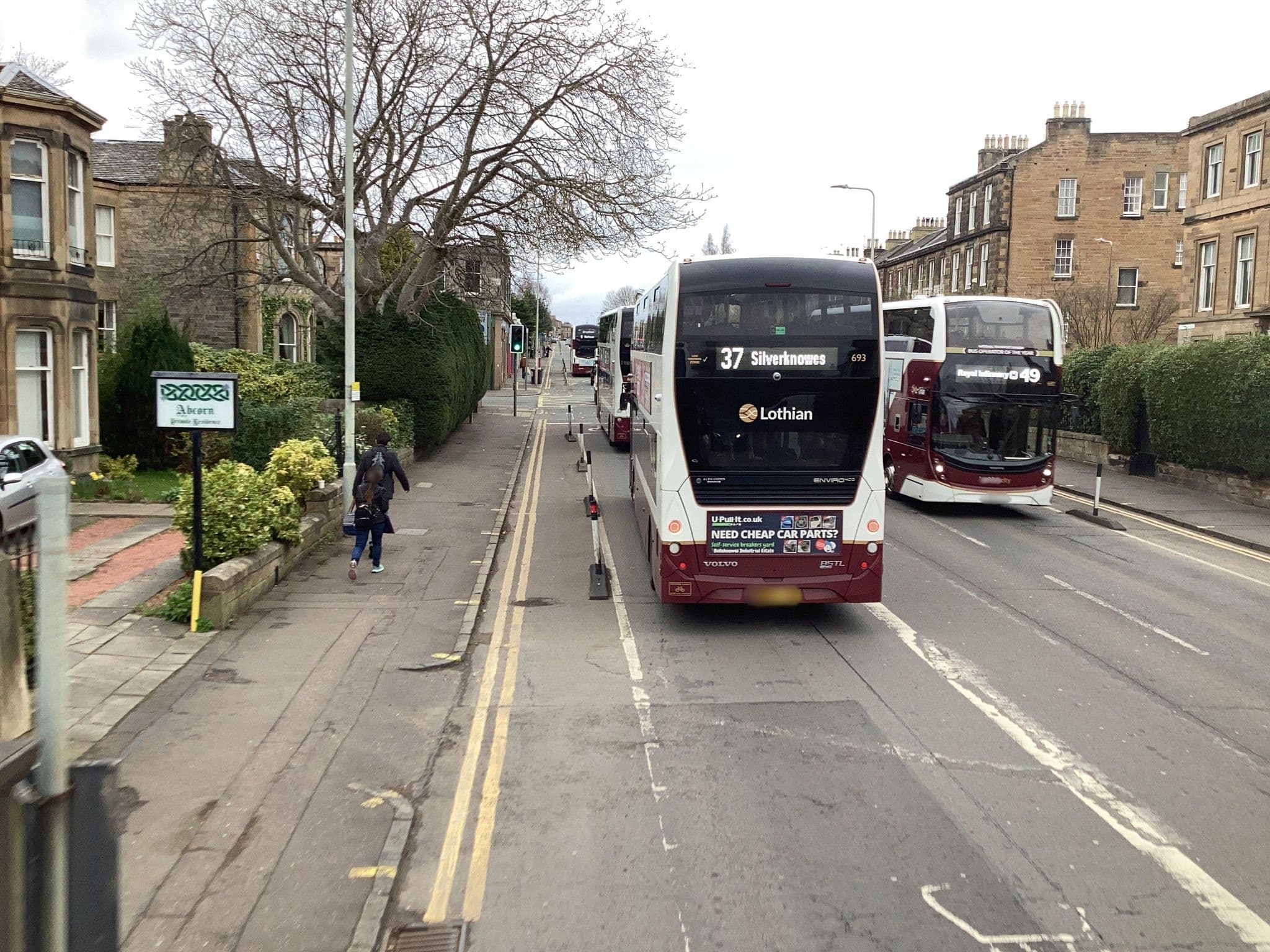 Street view near Ivy Guest House, Edinburgh — © lucagm (CC BY-SA · Mapillary)