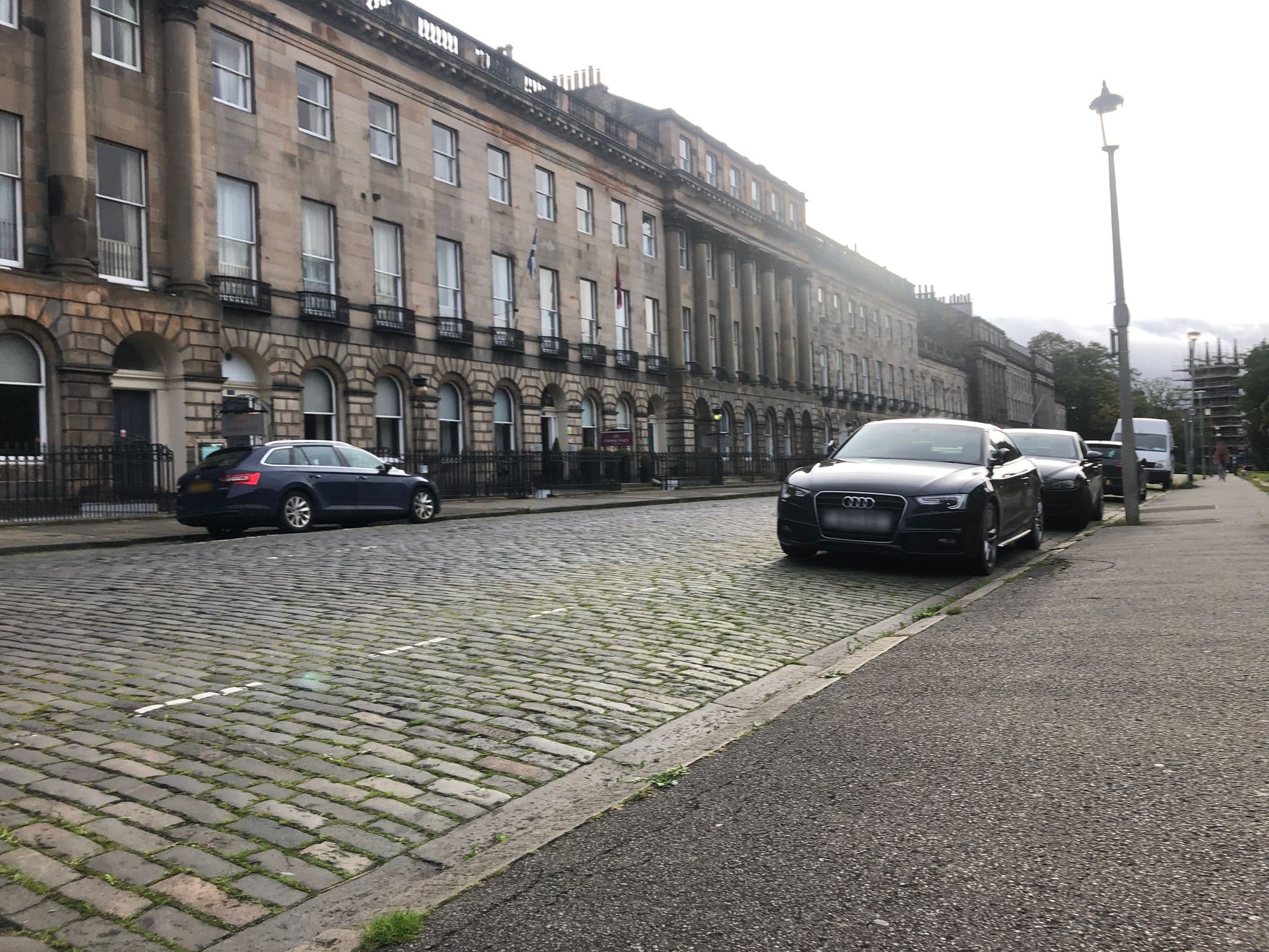 Street view near 24 Royal Terrace, Edinburgh — © drnoble (CC BY-SA · Mapillary)