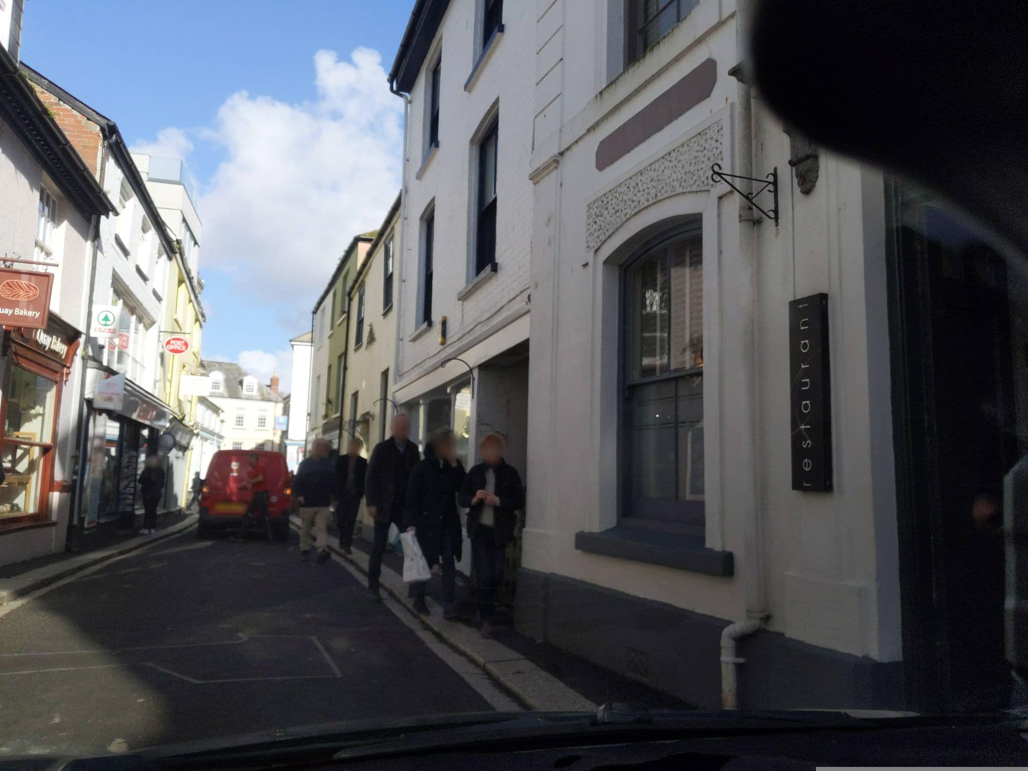 Street view near The Old Quay House Hotel, Fowey — © WaggyDog (CC BY-SA · Mapillary)