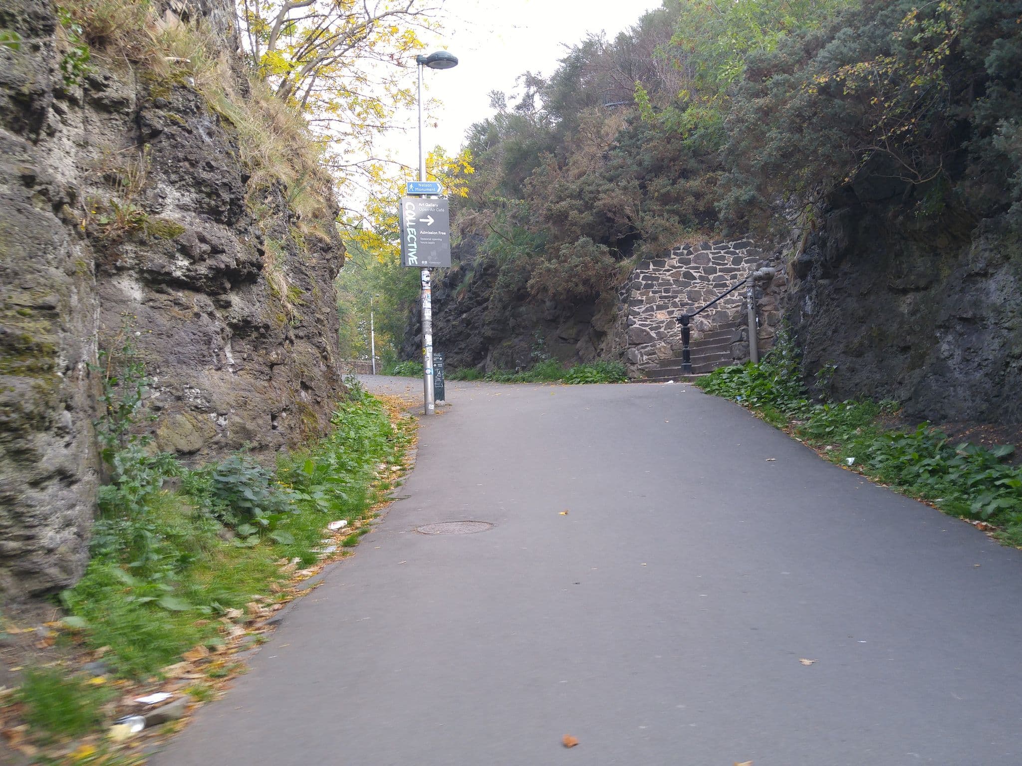 Street view near Calton Hill Rockhouse, Edinburgh