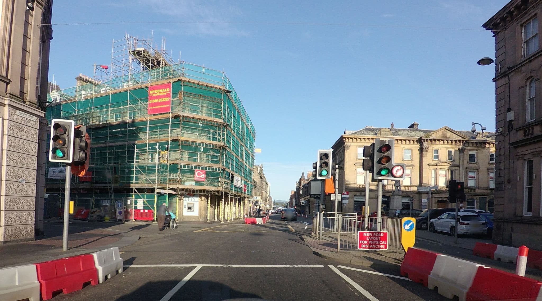 Street view near Royal Highland Hotel, Inverness