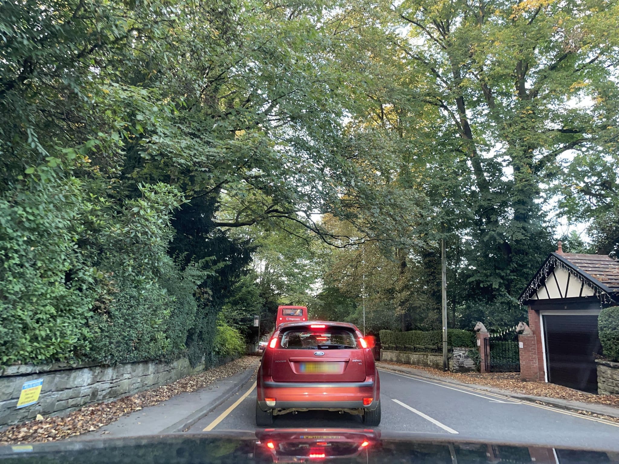 Street view near Oakfield Lodge, Marple — © wasd42 (CC BY-SA · Mapillary)