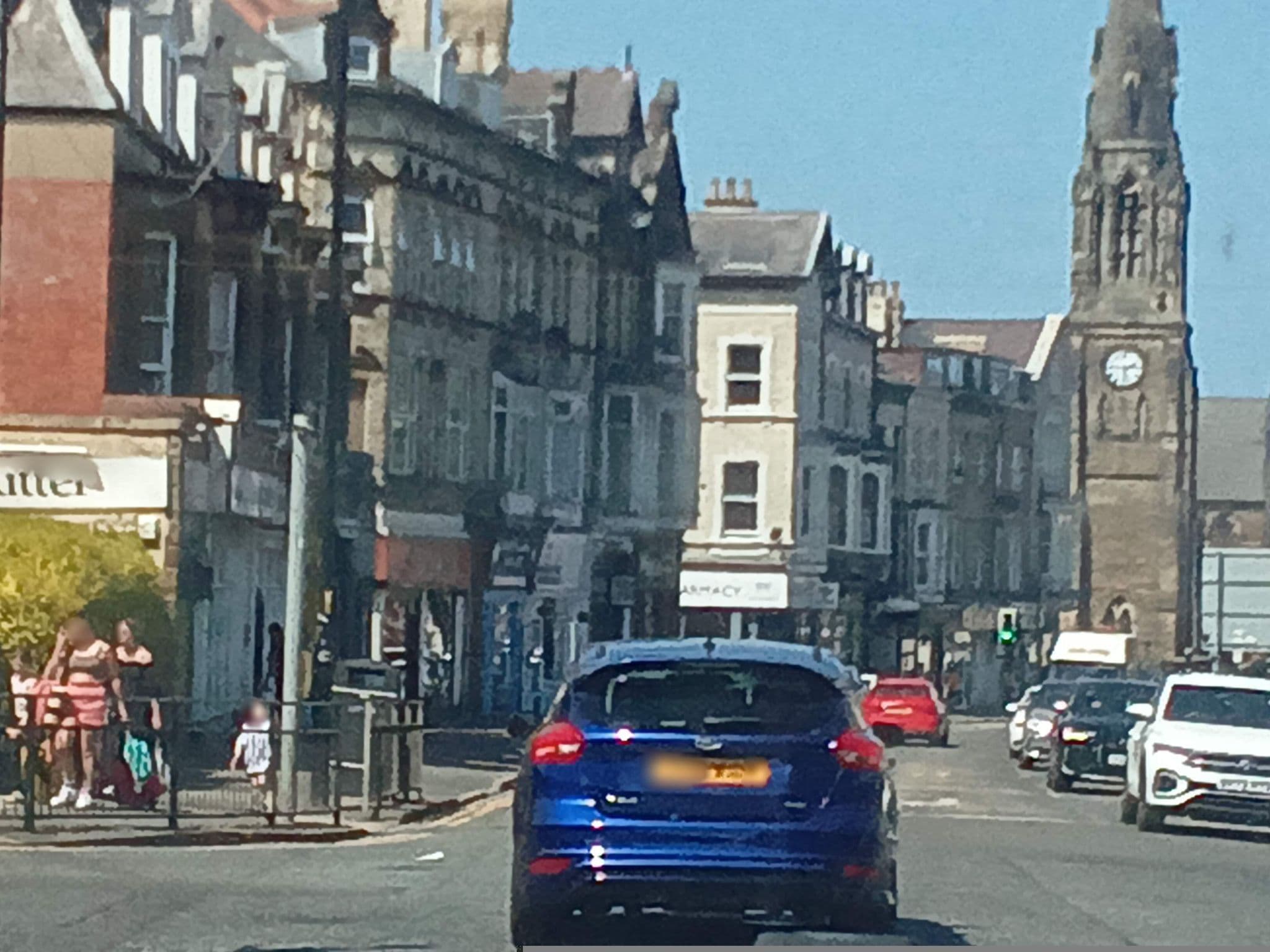 Street view near Ramshill Hotel, Scarborough