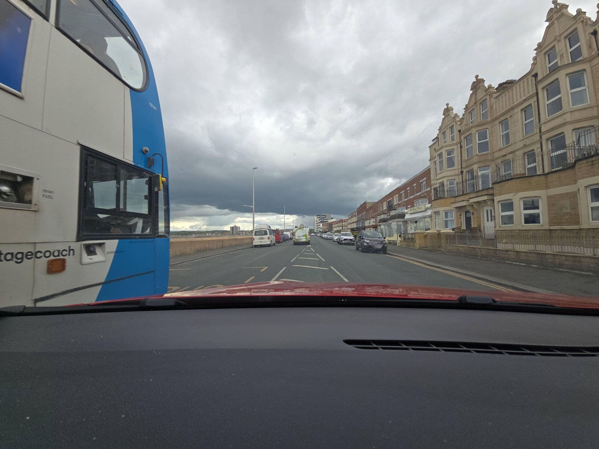 Street view near The Hazelmere Apartments, Morecambe — © ocean_life (CC BY-SA · Mapillary)