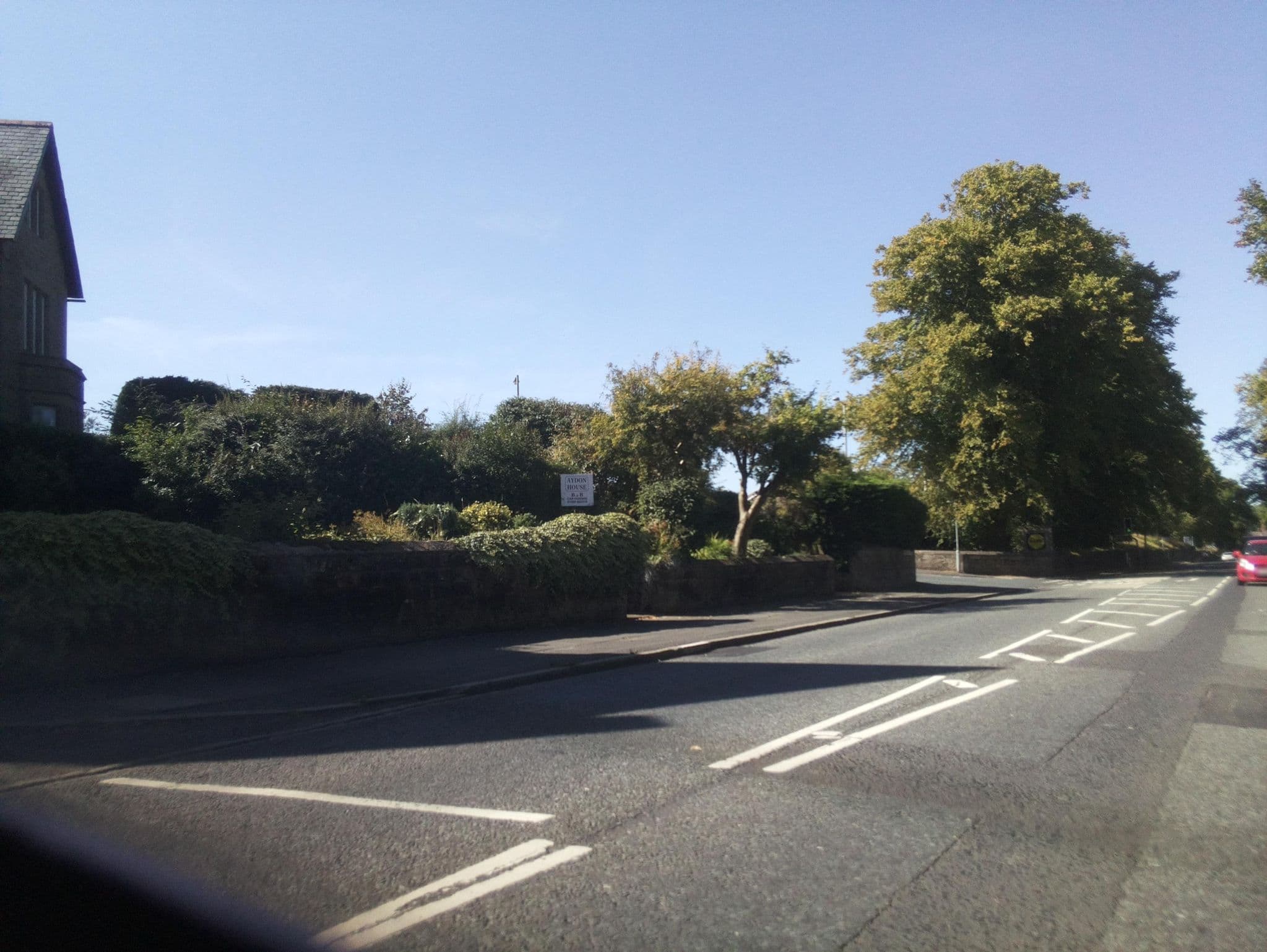 Street view near Aydon House Bed & Breakfast, Alnwick — © southglos (CC BY-SA · Mapillary)