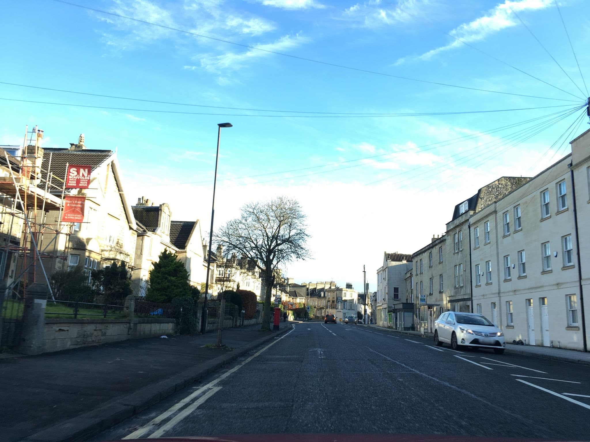 Street view near Albany Guest House, Bath
