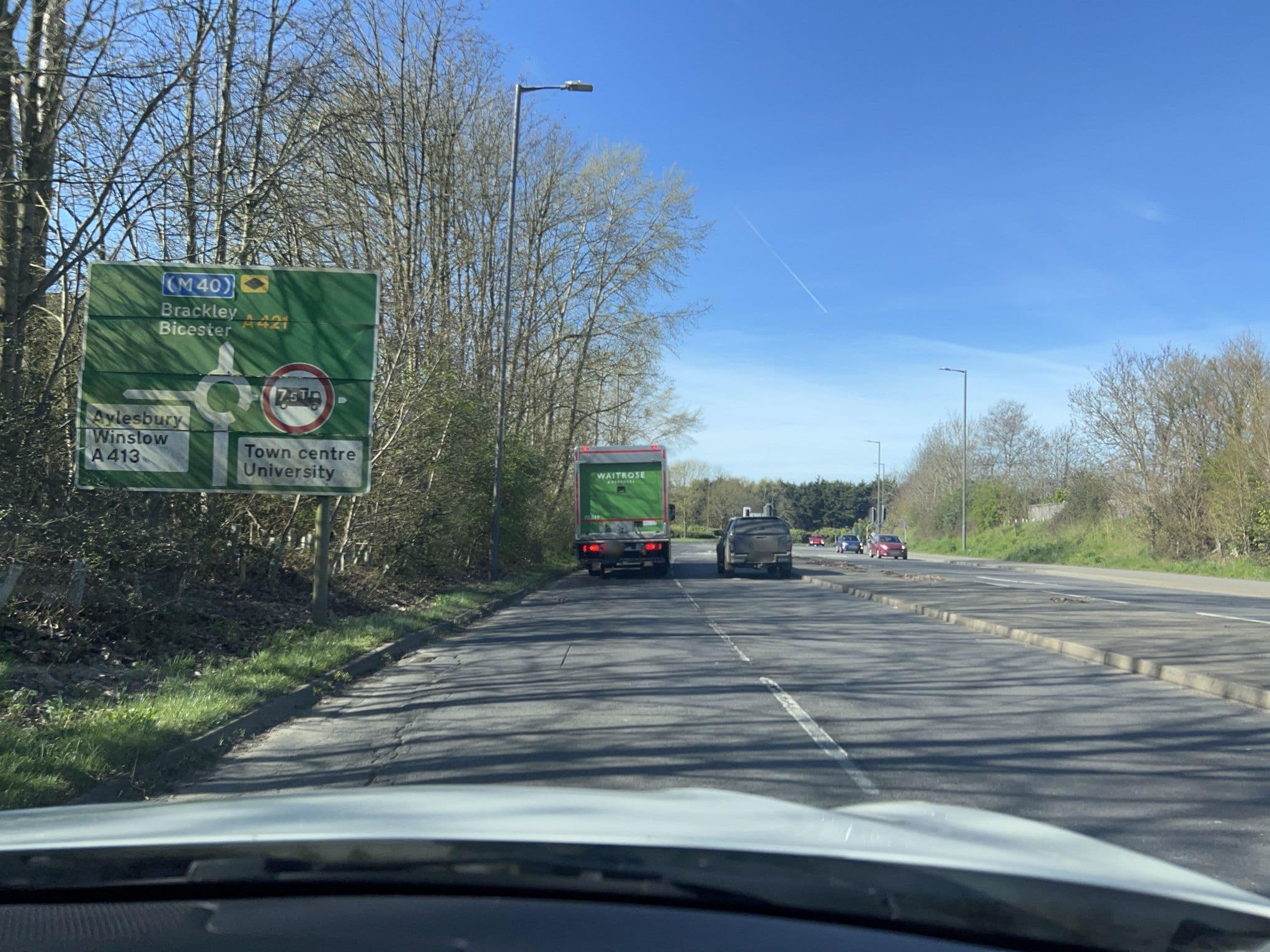 Street view near Travelodge, Buckingham — © fabing (CC BY-SA · Mapillary)