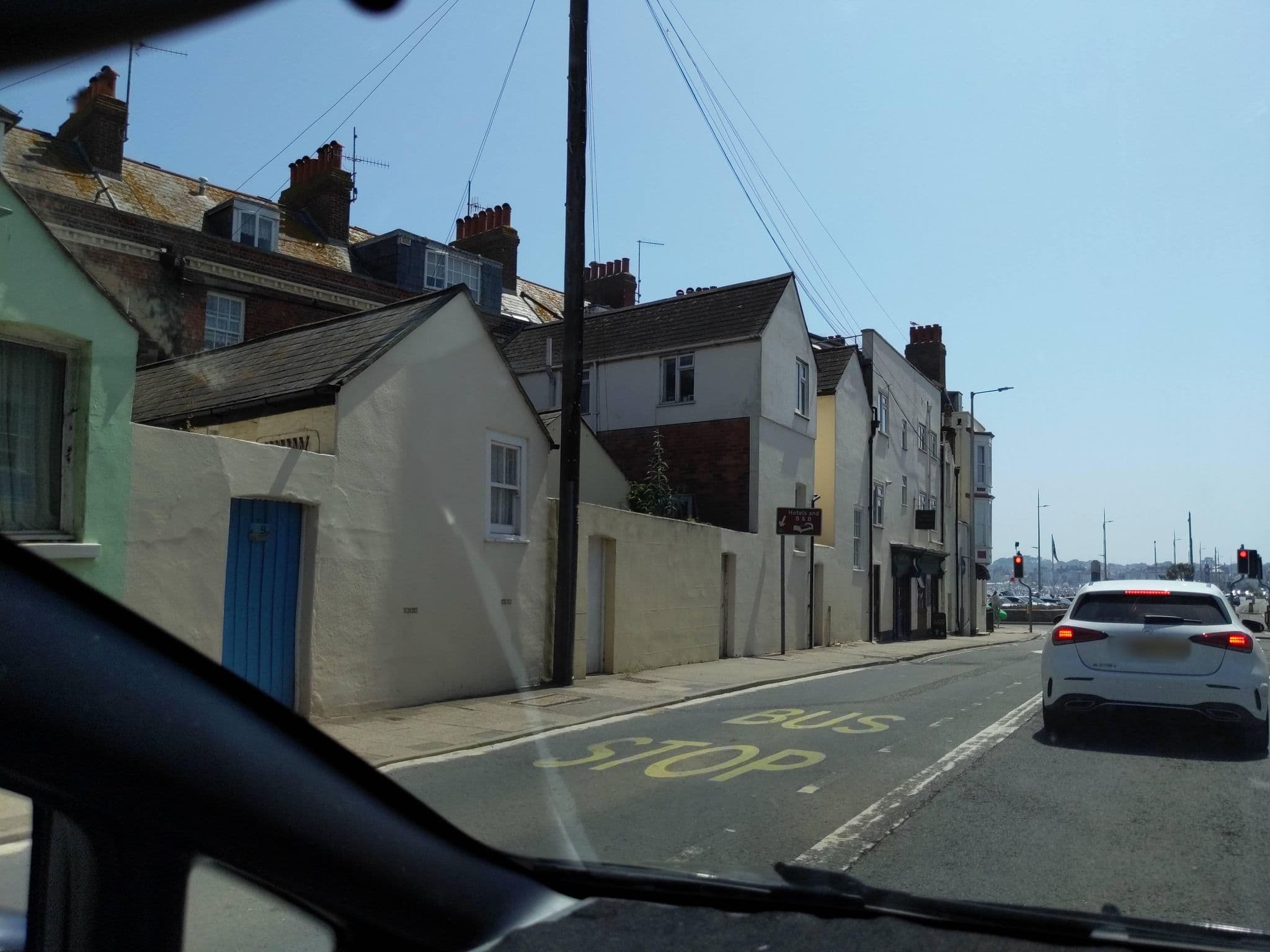 Street view near Sunbay, Weymouth — © WaggyDog (CC BY-SA · Mapillary)