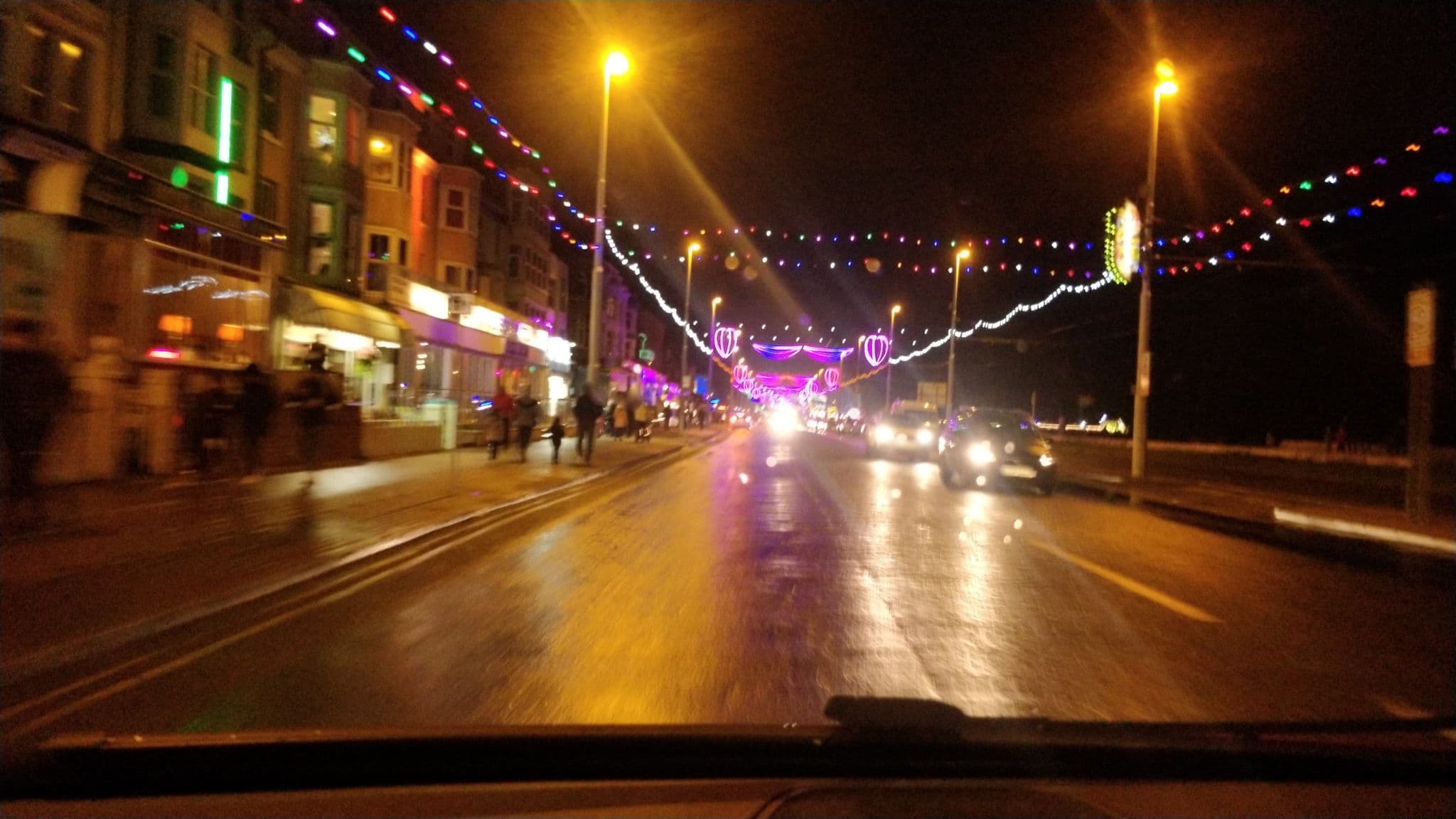 Street view near Hotel Cowley, Blackpool