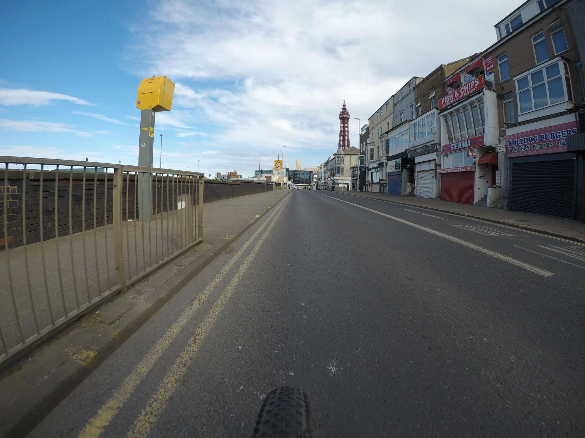 Street view near Shazron Hotel, Blackpool