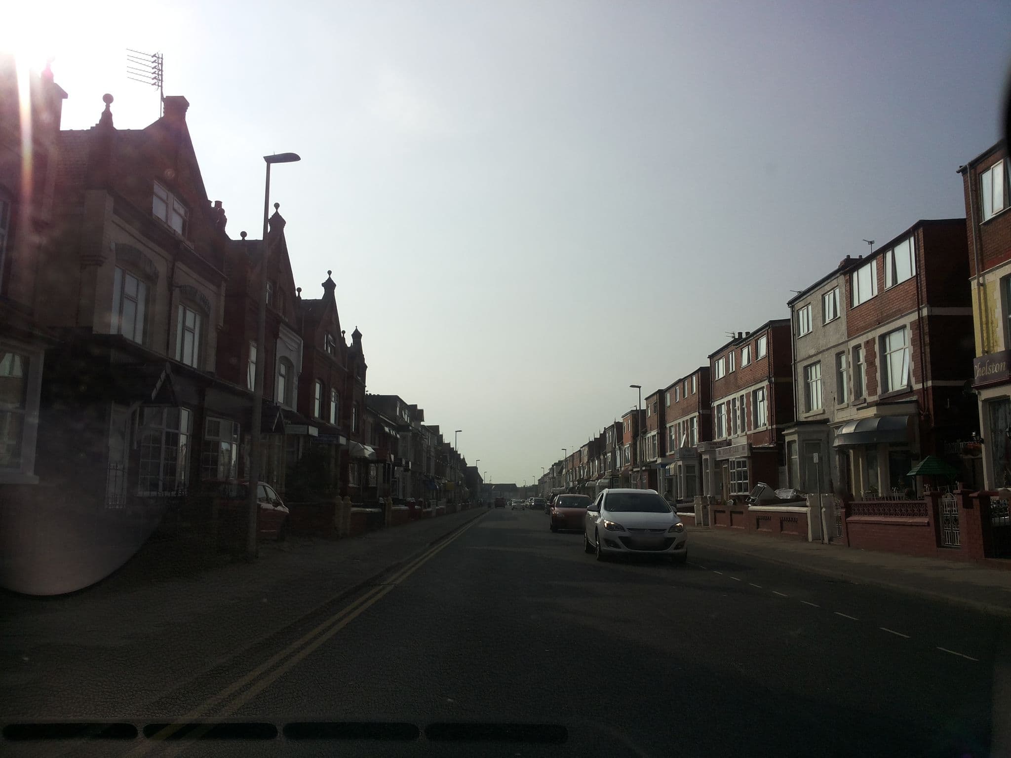 Street view near Mayfair Hotel, Blackpool