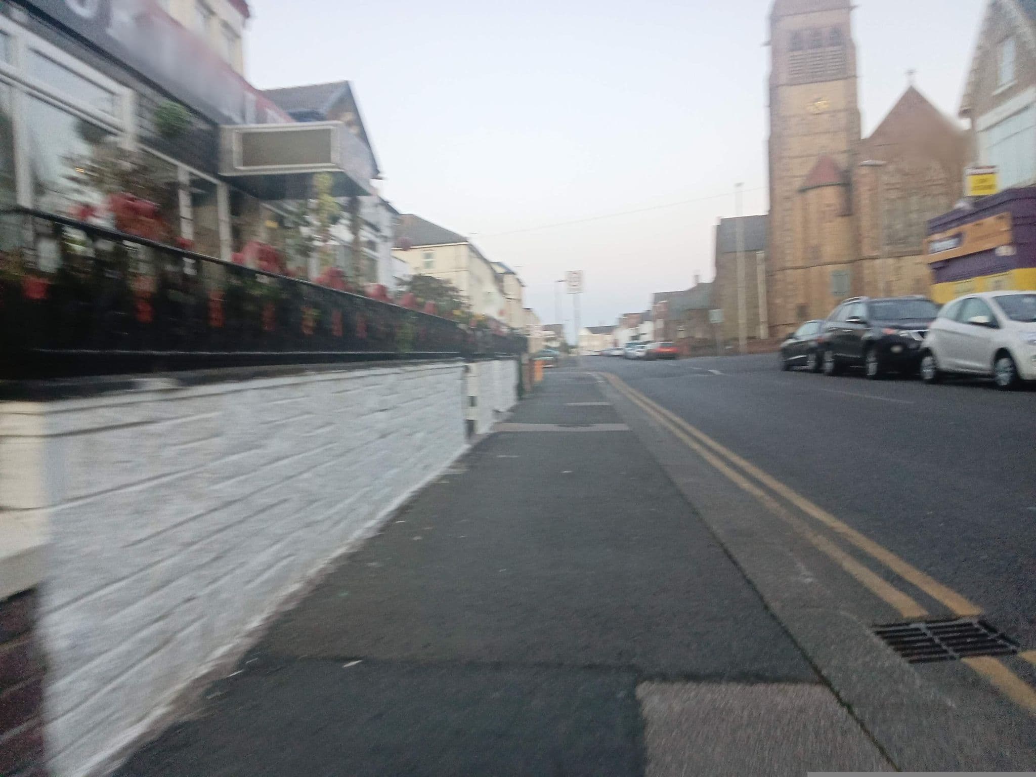 Street view near Bikhari Hotel, Blackpool