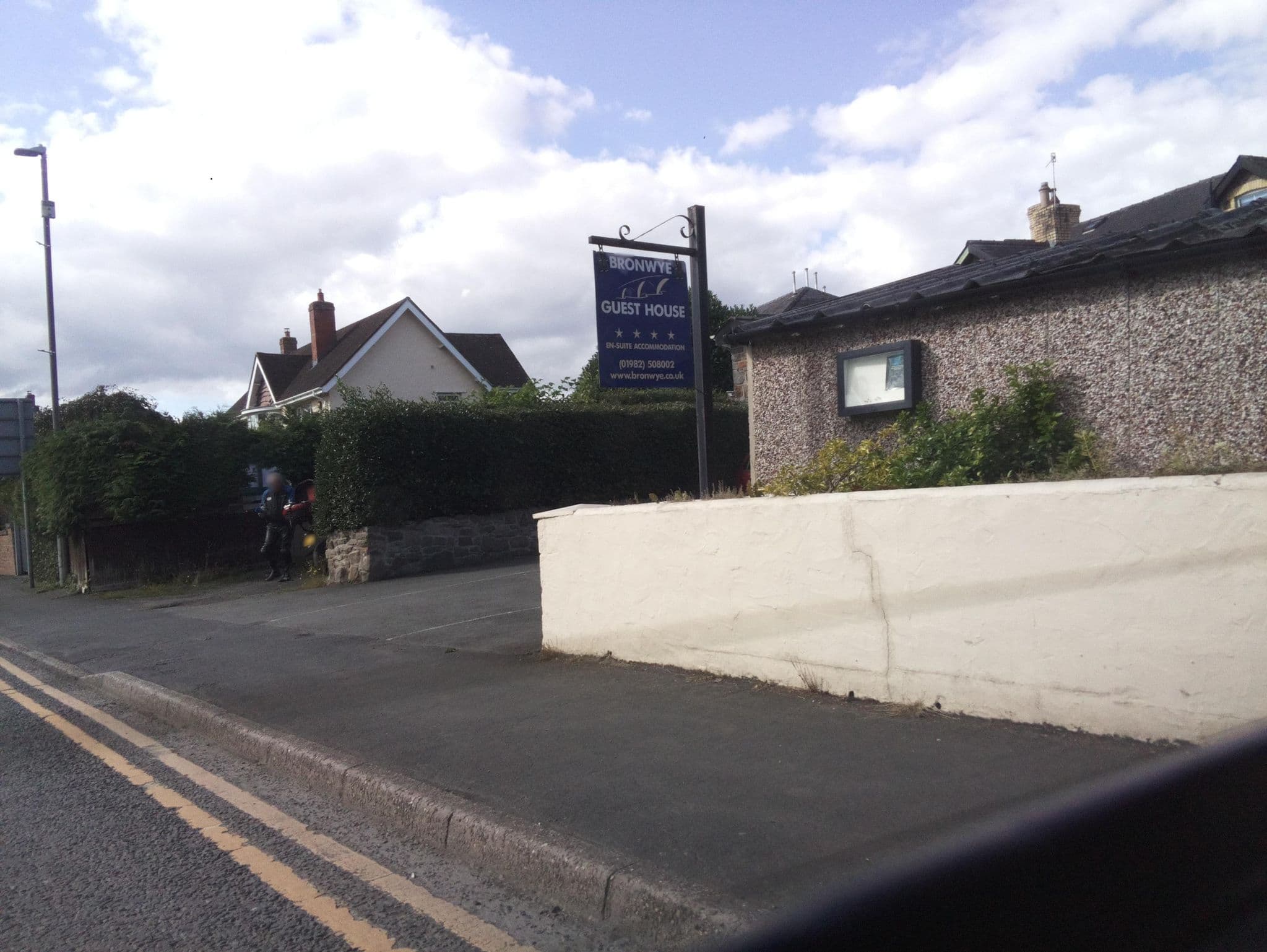 Street view near Bronwye Guest House, Builth Wells — © southglos (CC BY-SA · Mapillary)