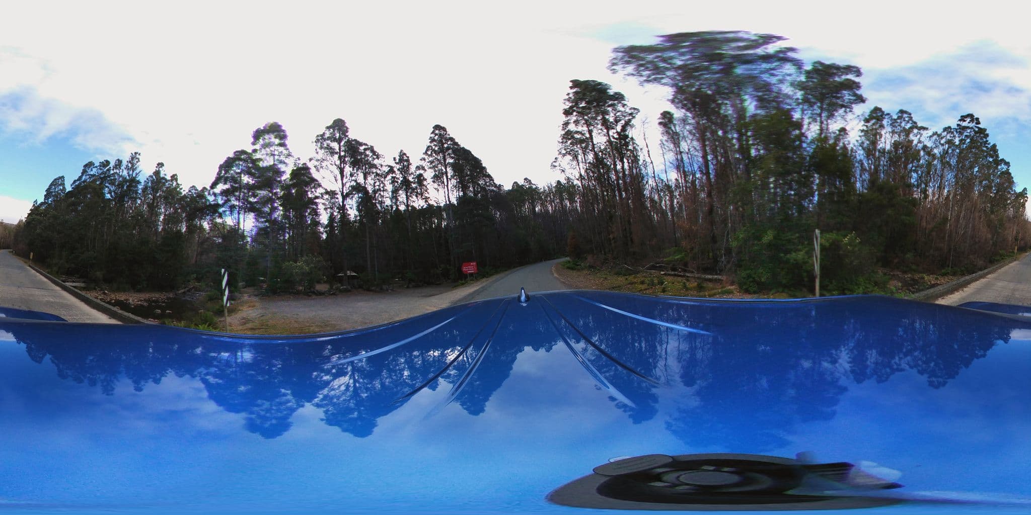 Street view near Arve River Picnic Area, Geeveston — © aharvey (CC BY-SA · Mapillary)