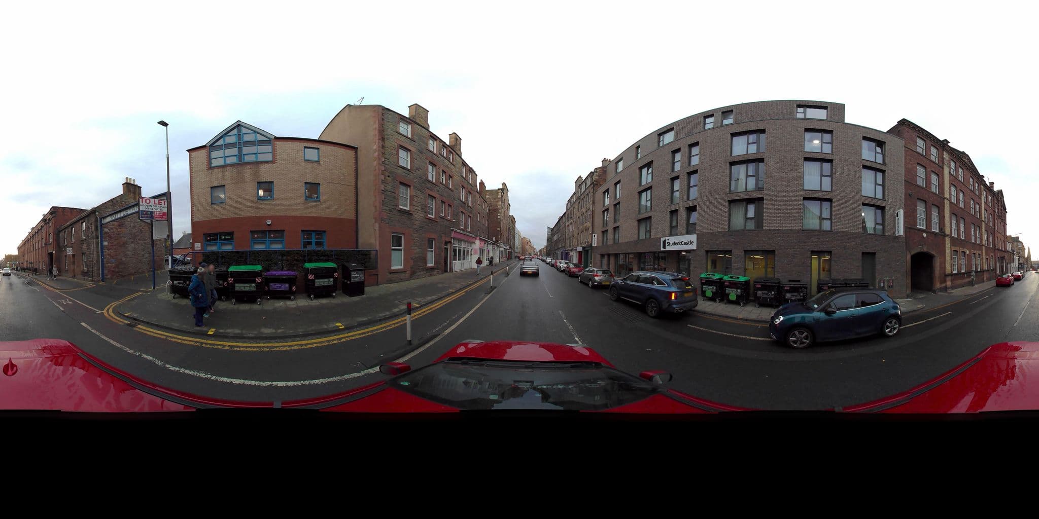 Street view near Student Castle Edinburgh, Edinburgh