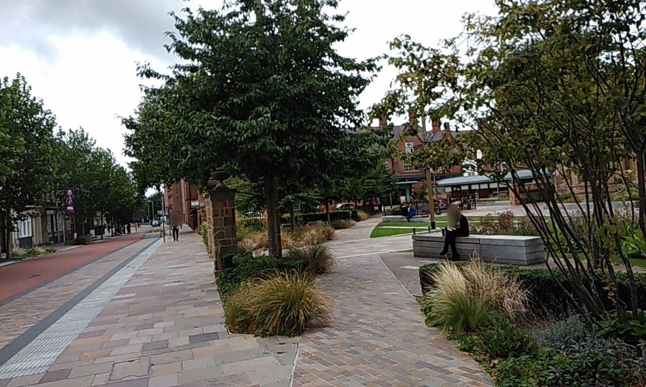 Street view near St Martins Lodge, Leicester — © sk53_quint (CC BY-SA · Mapillary)