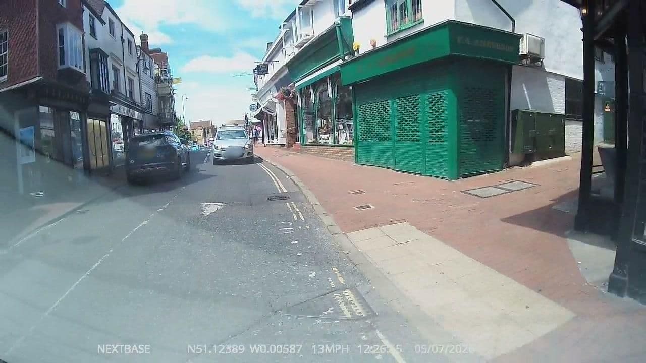 Street view near Gothic House, East Grinstead — © OrangeHurst97 (CC BY-SA · Mapillary)
