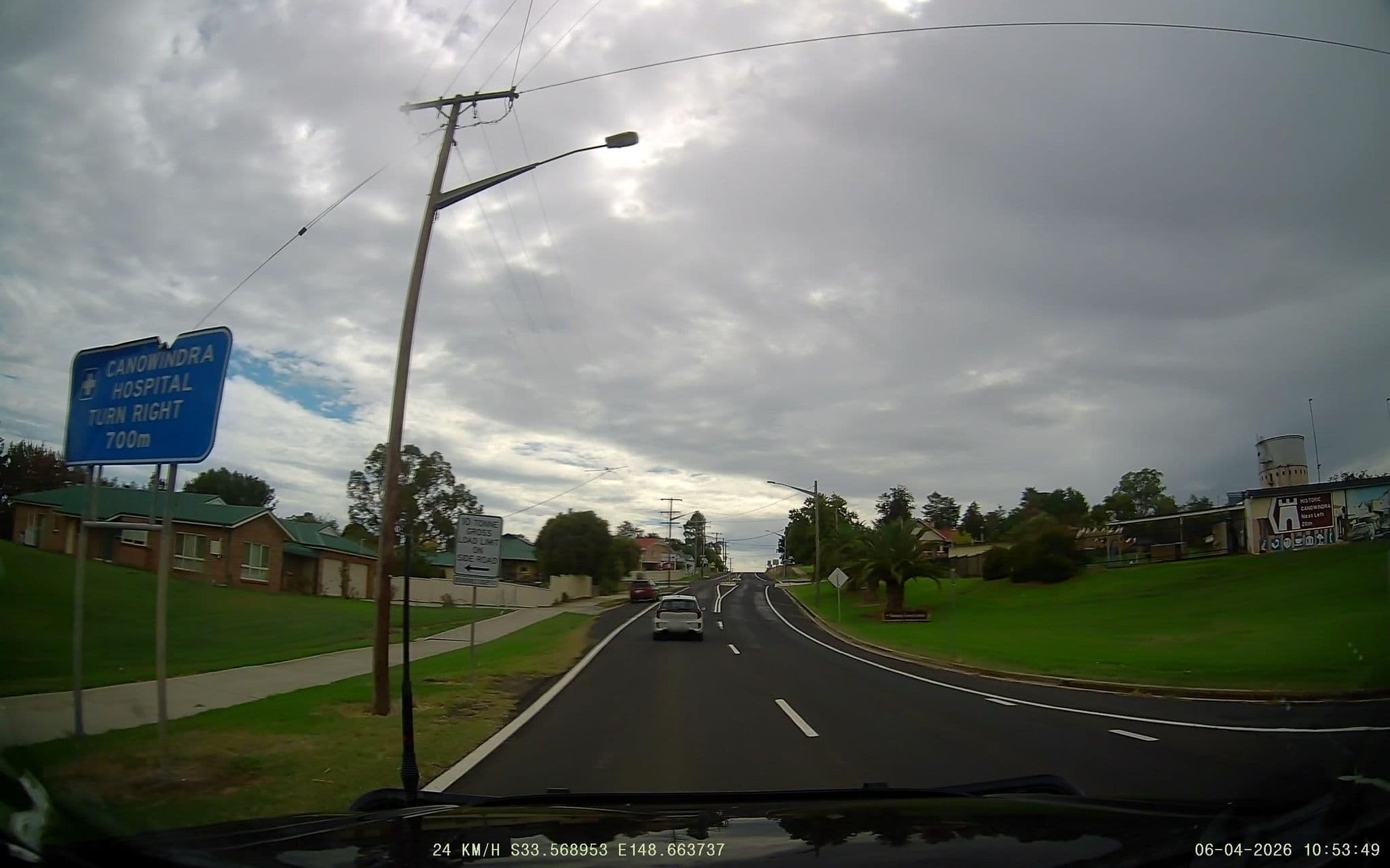 Street view near Canowindra Caravan Park, Canowindra — © fizzie (CC BY-SA · Mapillary)