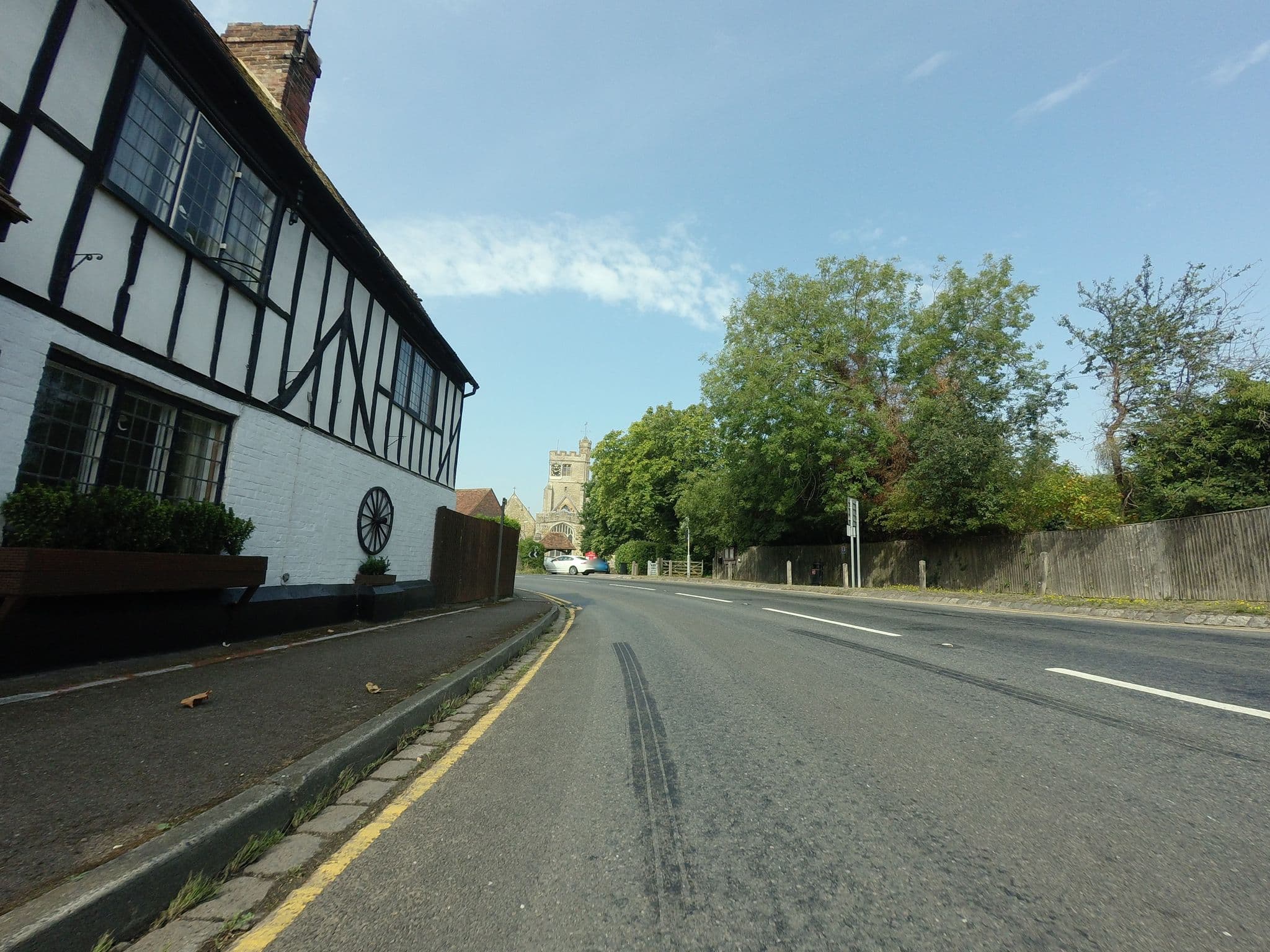 Street view near Tudor Cottage B & B, Biddenden — © tallguy (CC BY-SA · Mapillary)