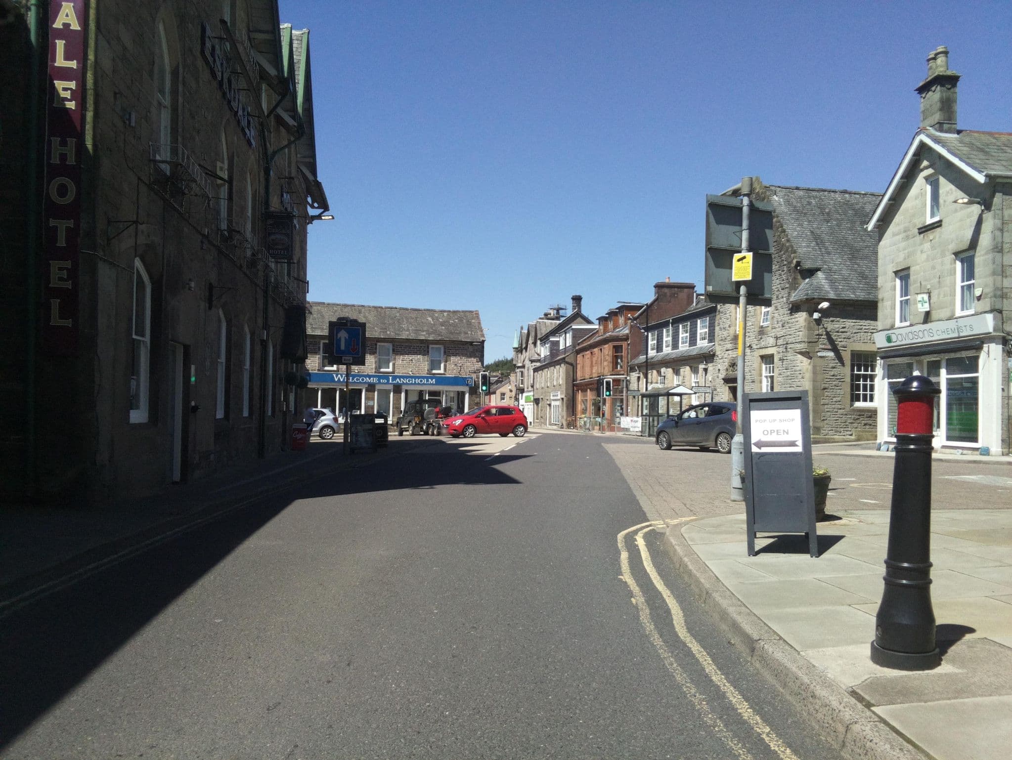 Street view near Eskdale hotel, Langholm — © southglos (CC BY-SA · Mapillary)