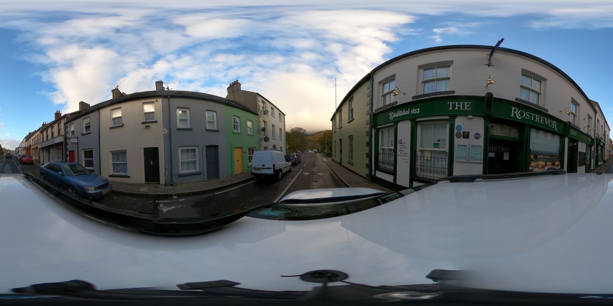 Street view near The Rostrevor Inn, Rostrevor — © nickmilleruk (CC BY-SA · Mapillary)