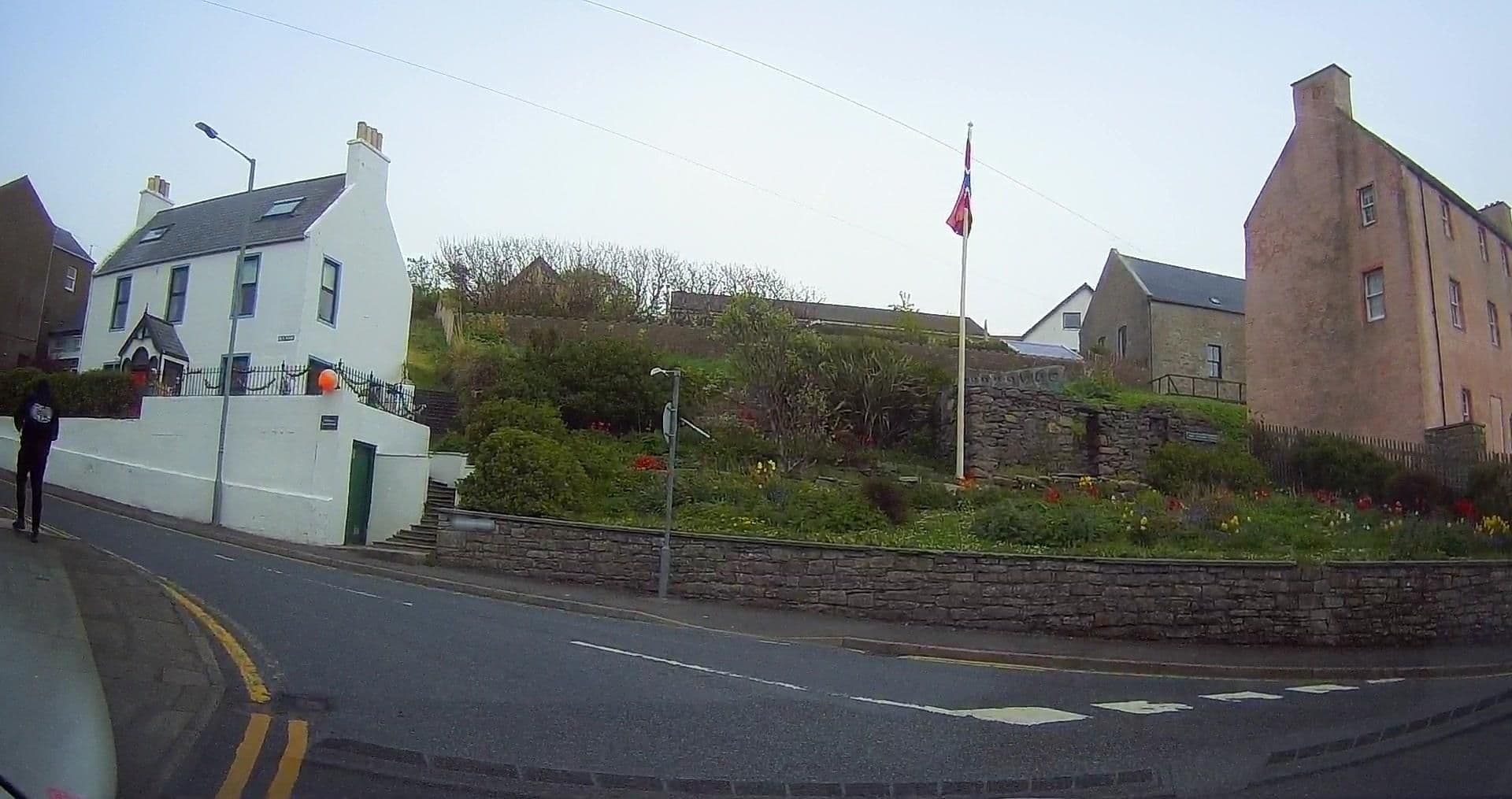 Street view near The Cornerstone Bed & Breakfast, Scalloway — © tallguy (CC BY-SA · Mapillary)