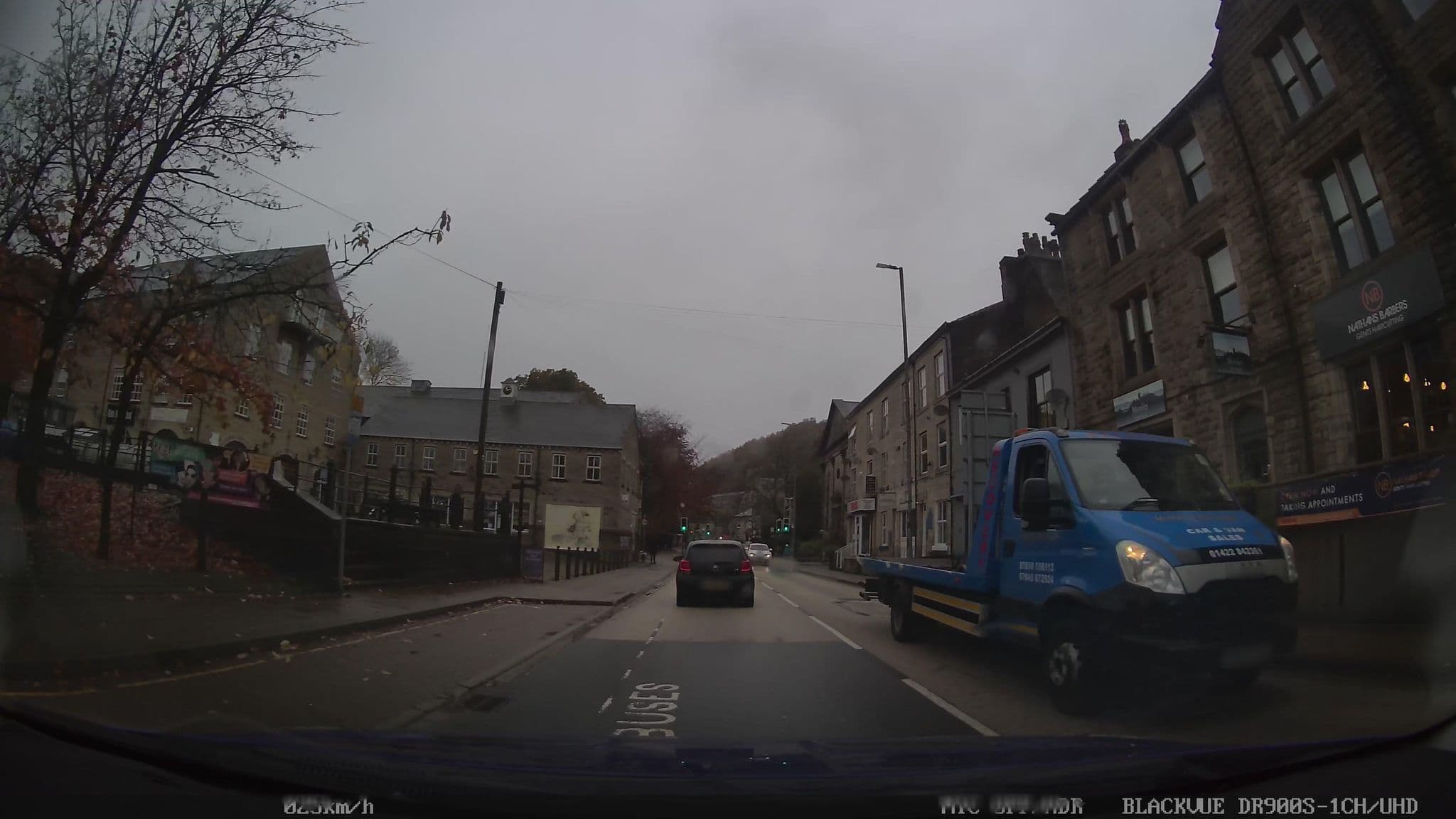 Street view near Hebden Townhouse, Hebden Bridge — © humez (CC BY-SA · Mapillary)