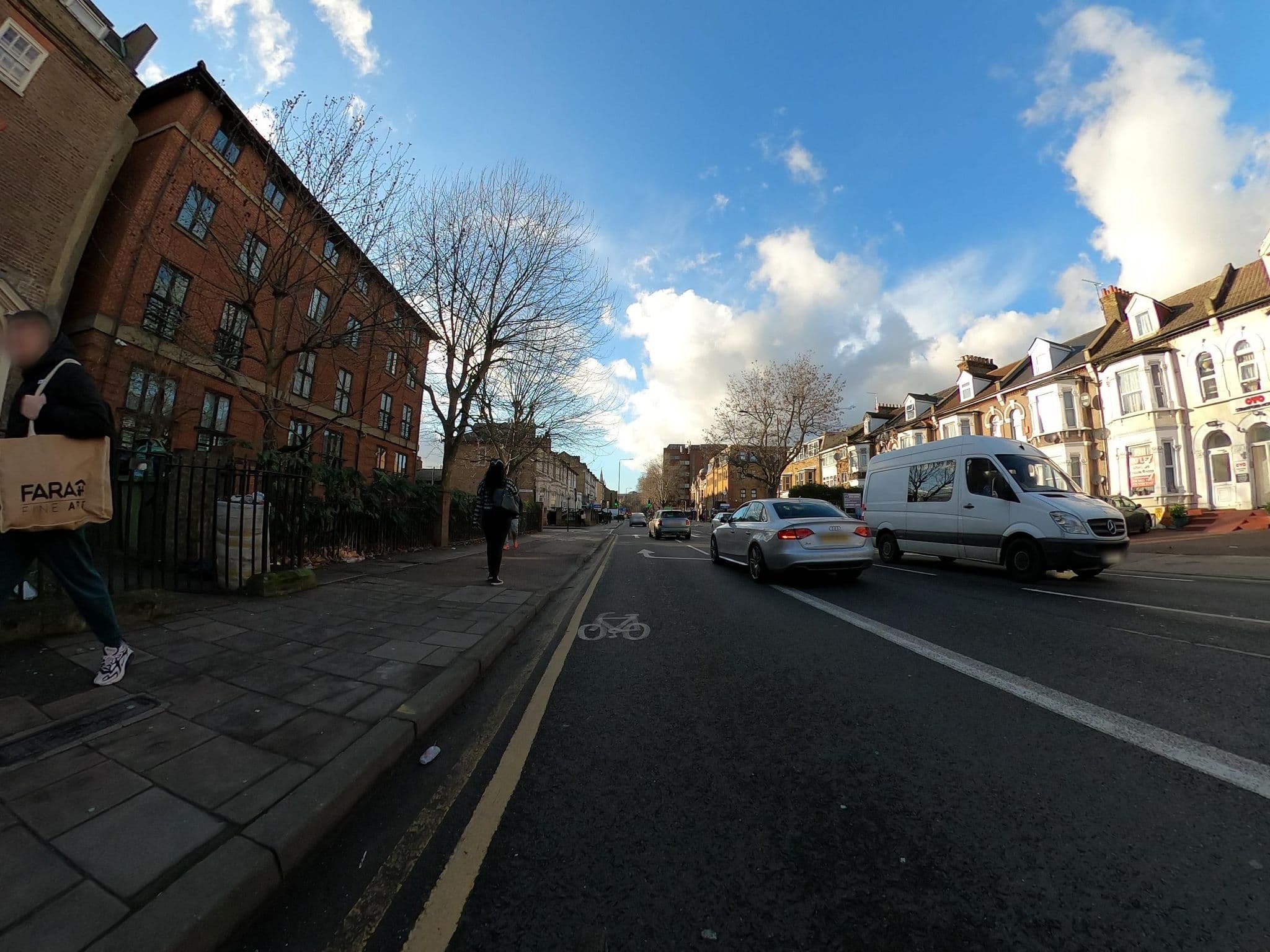 Street view near London Olympus Hotel Nirvana, Stratford — © dankarran (CC BY-SA · Mapillary)