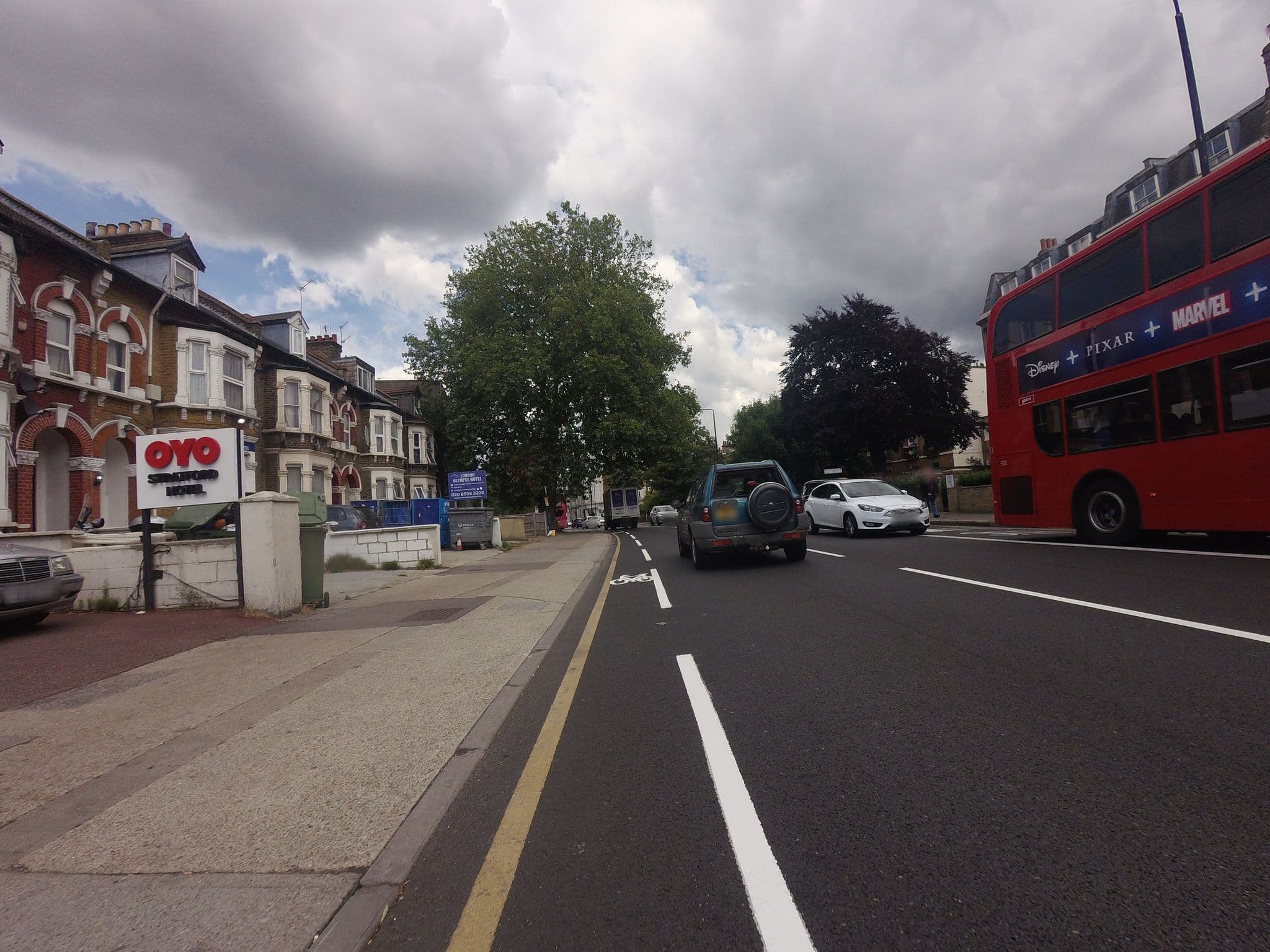 Street view near London Olympus Hotel, Stratford — © rskedgell (CC BY-SA · Mapillary)