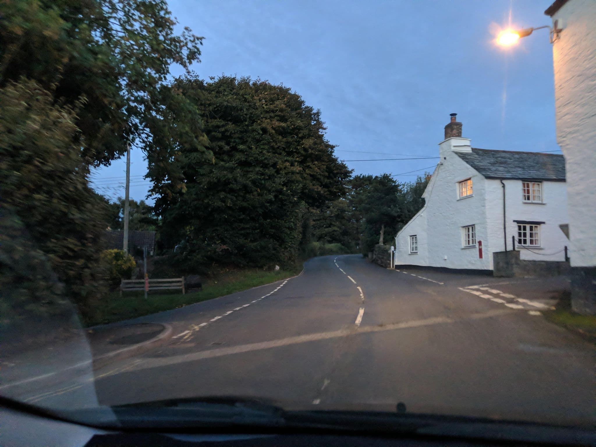 Street view near Bottreaux House, Tintagel — © WaggyDog (CC BY-SA · Mapillary)