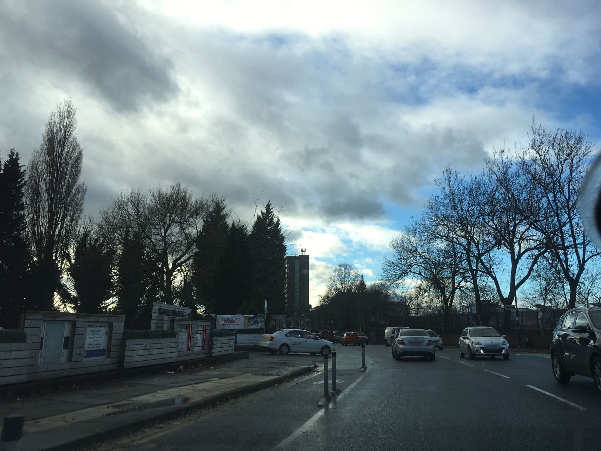 Street view near Trafford Hall Hotel Manchester, Old Trafford — © technicalfault (CC BY-SA · Mapillary)