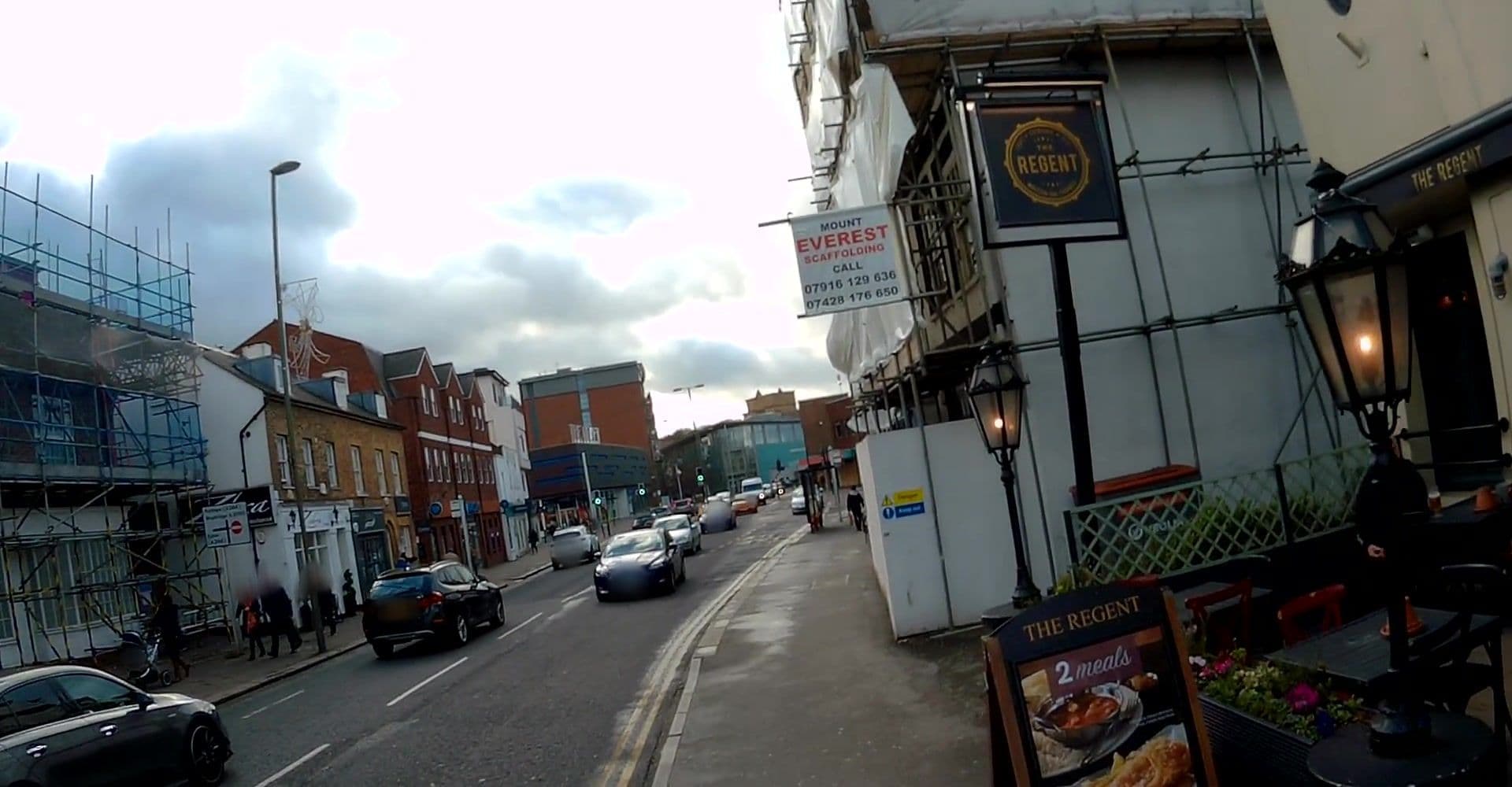 Street view near Travelodge Walton-on-Thames Central, Walton-on-Thames — © jpennycook (CC BY-SA · Mapillary)