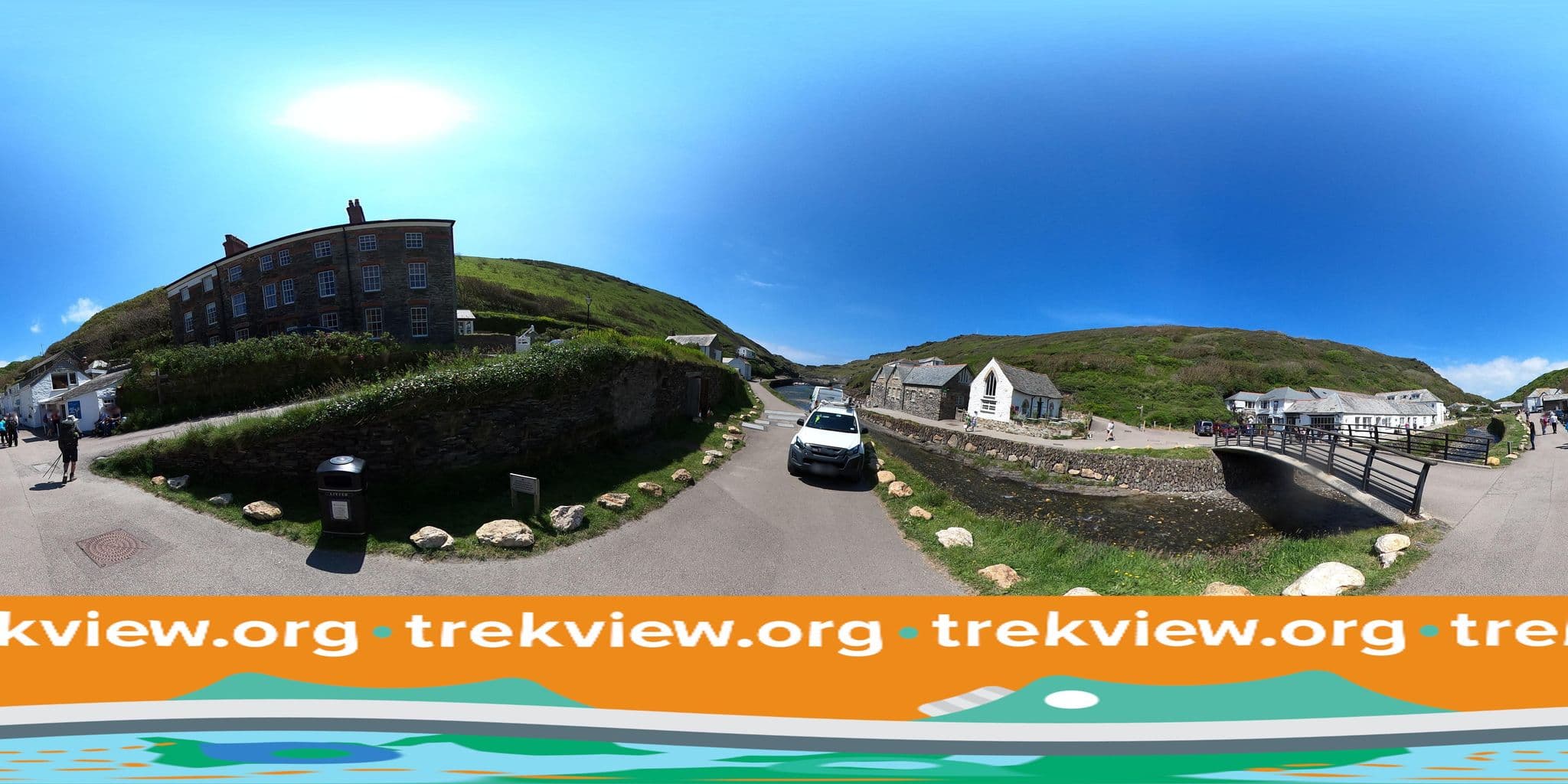 Street view near The Boathouse, Tintagel — © trekviewed (CC BY-SA · Mapillary)