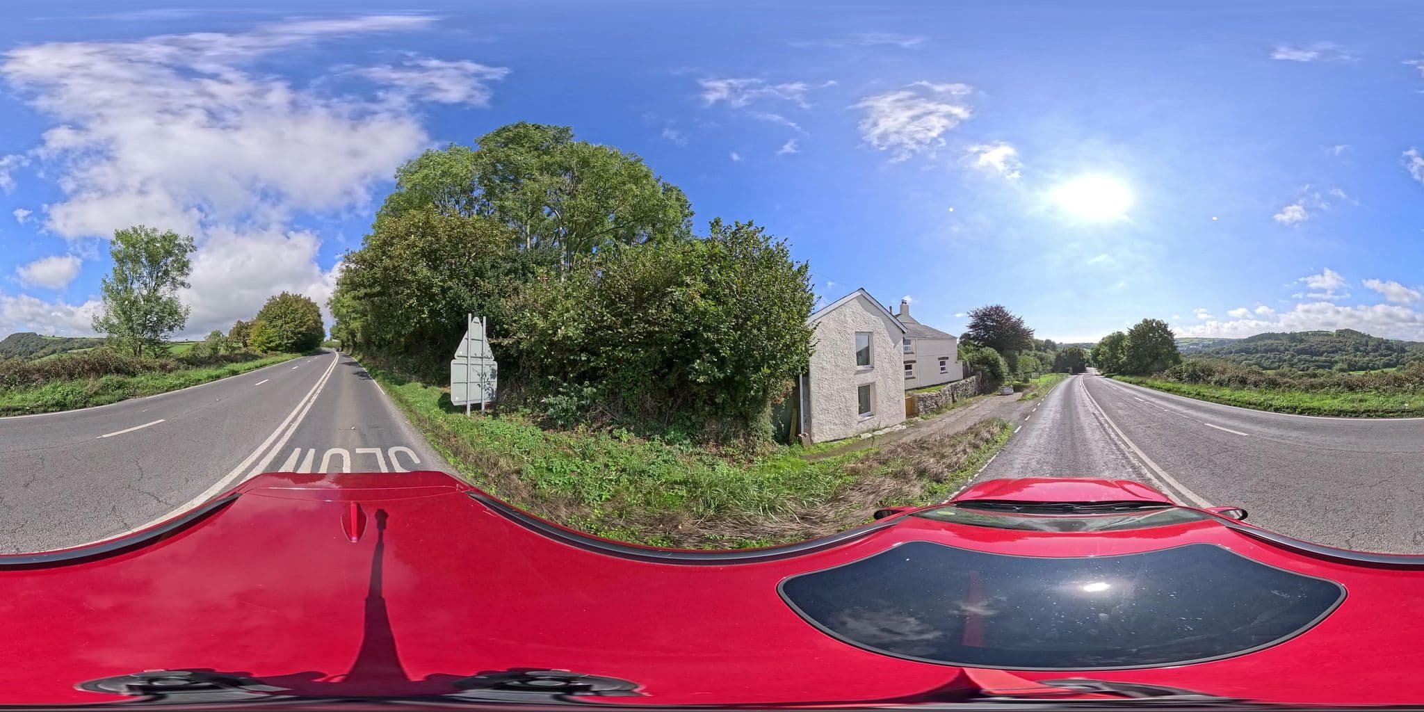 Street view near Vine Cottage, Saint Blazey — © southglos (CC BY-SA · Mapillary)