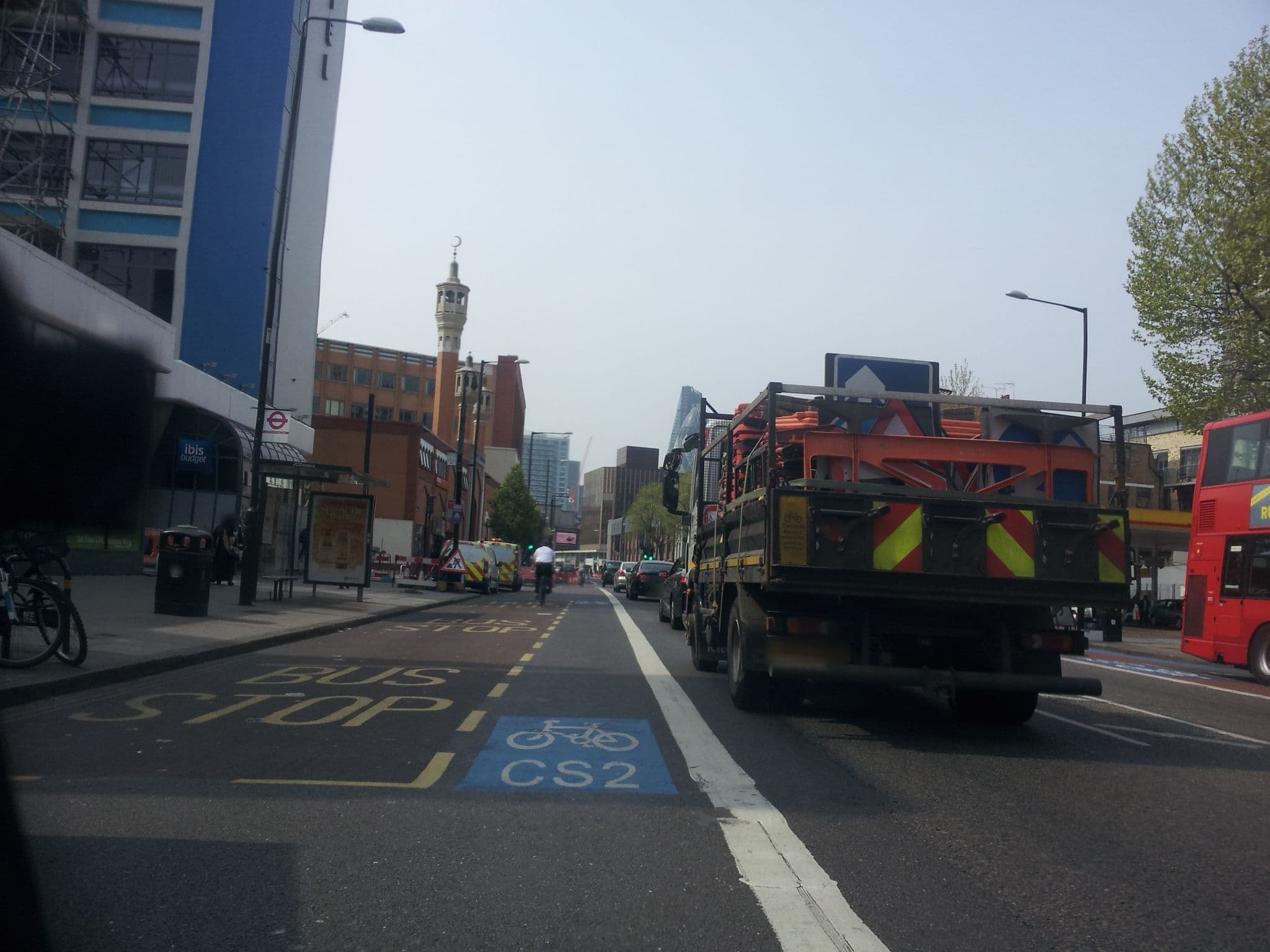 Street view near Ibis Budget London Whitechapel, Whitechapel — © paulbiv (CC BY-SA · Mapillary)