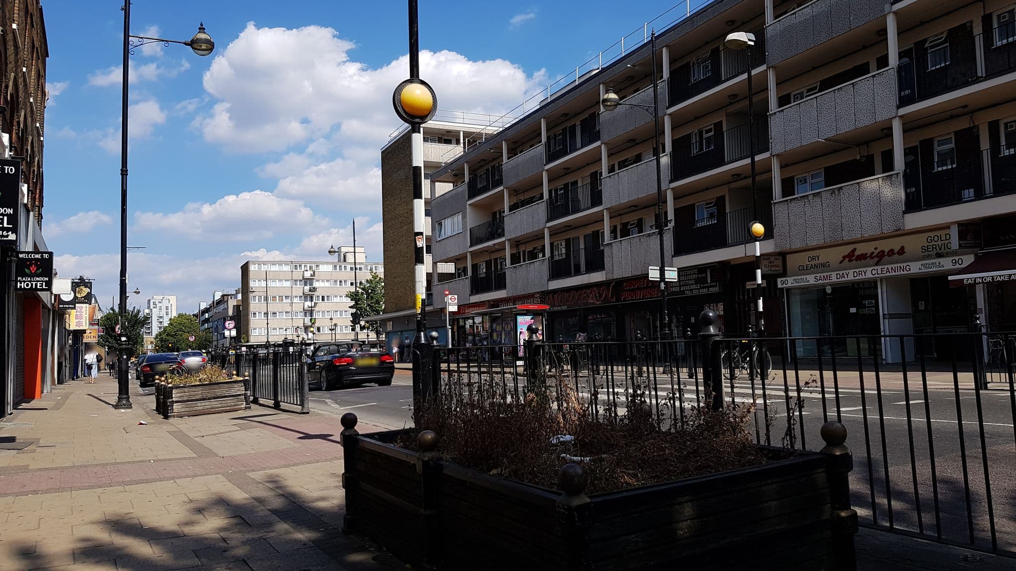 Street view near Plaza London Hotel, Bethnal Green — © matthewitt (CC BY-SA · Mapillary)